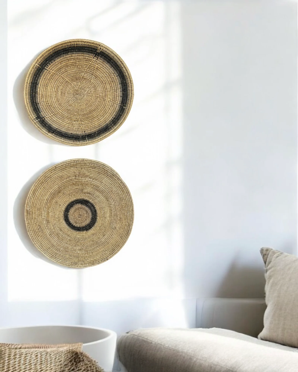 Black Painted Tonga Basket 05