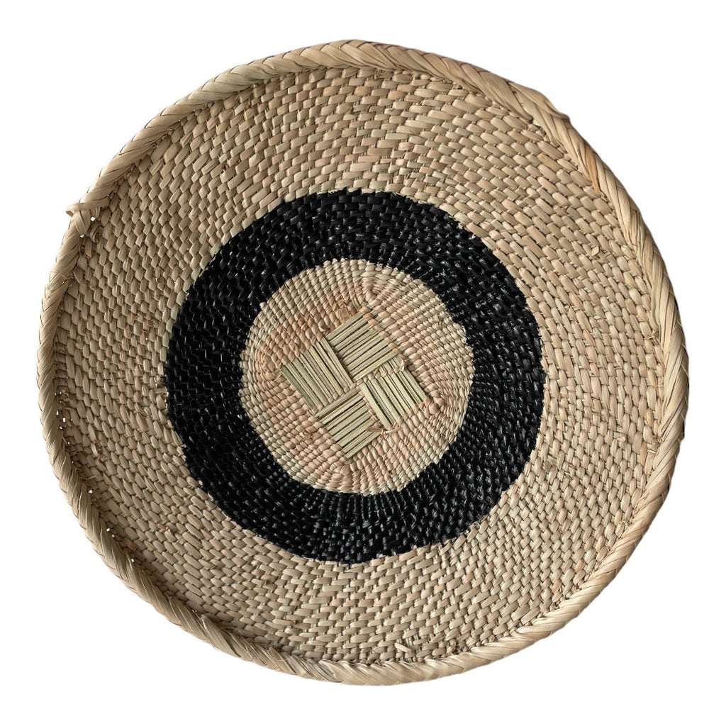 Black Painted Tonga Basket 05