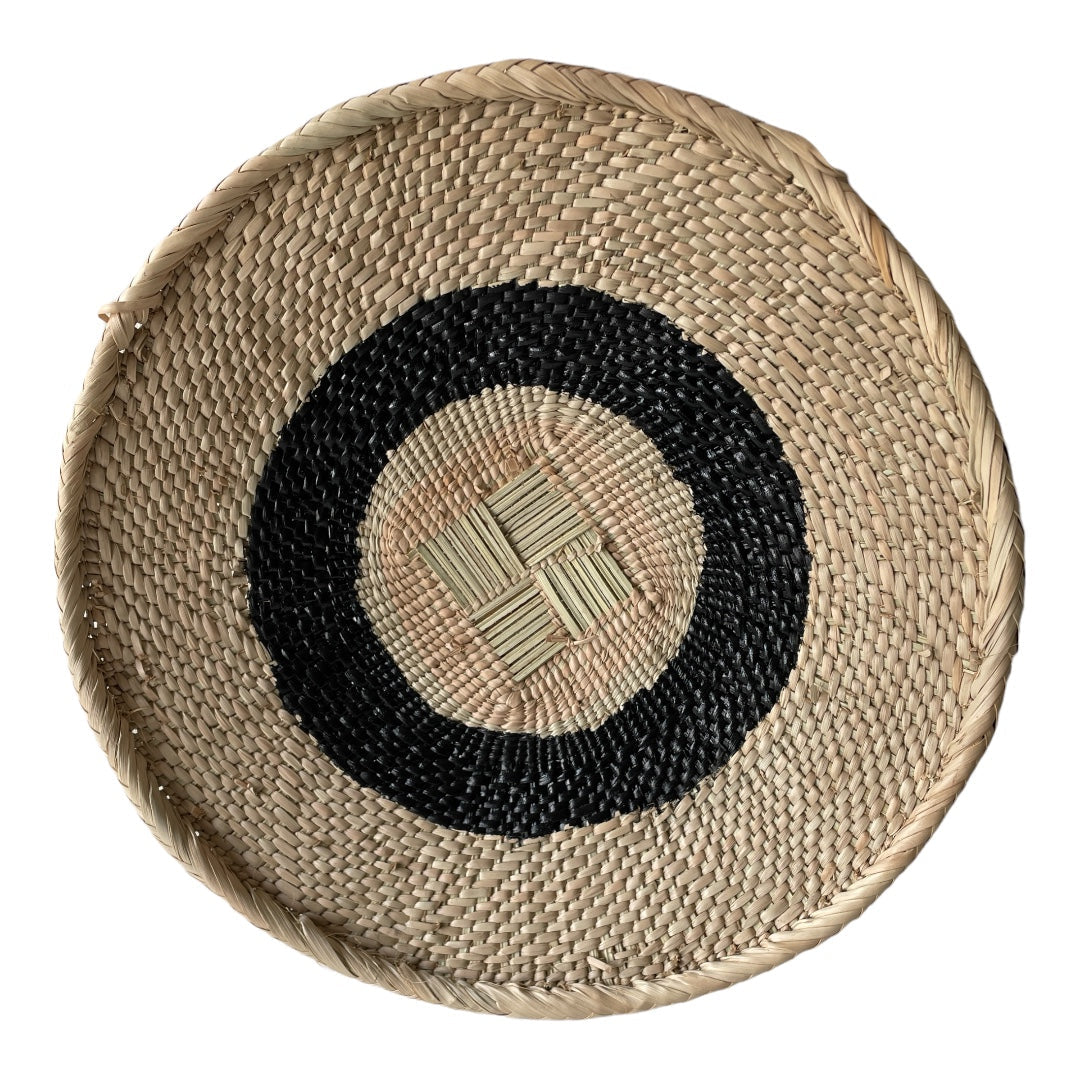 Black Painted Tonga Basket 05