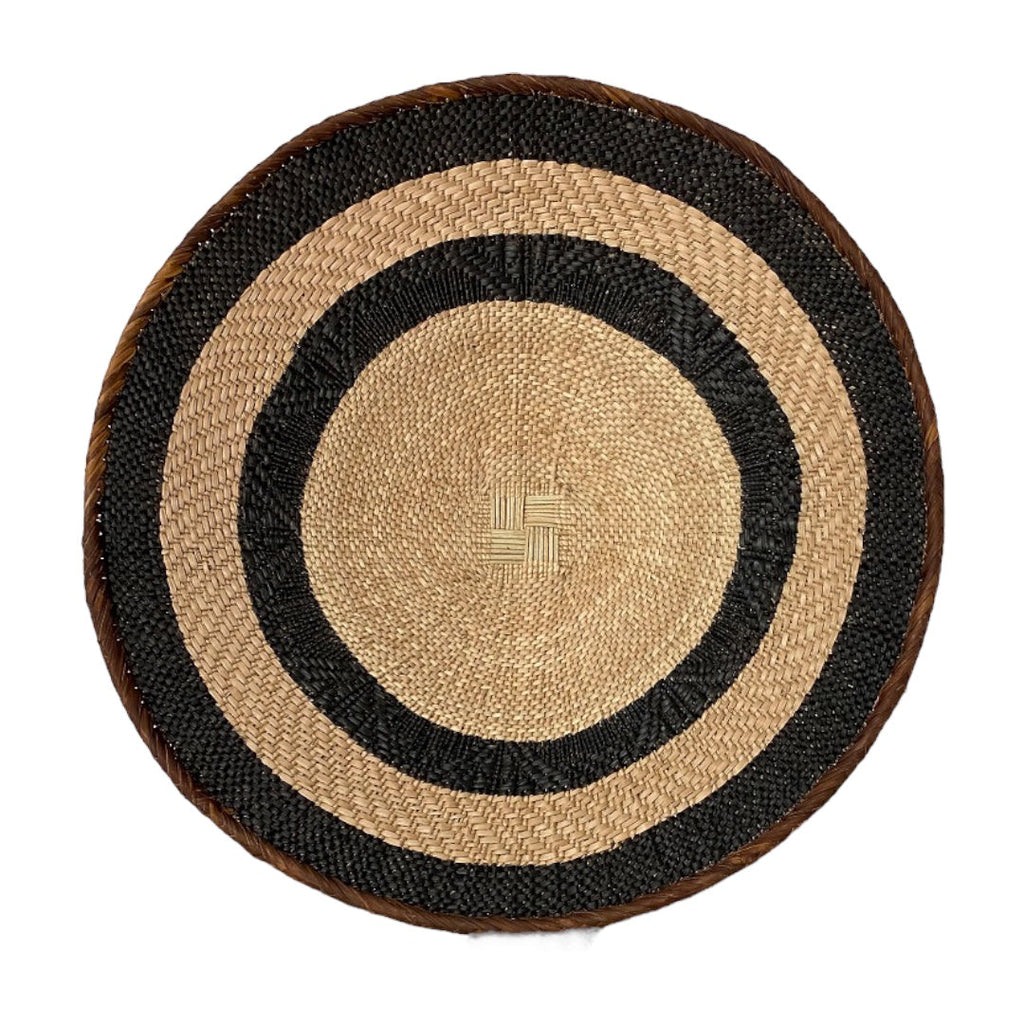 Black Painted Tonga Basket 02