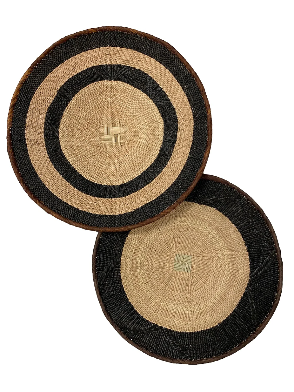 Black Painted Tonga Basket 05