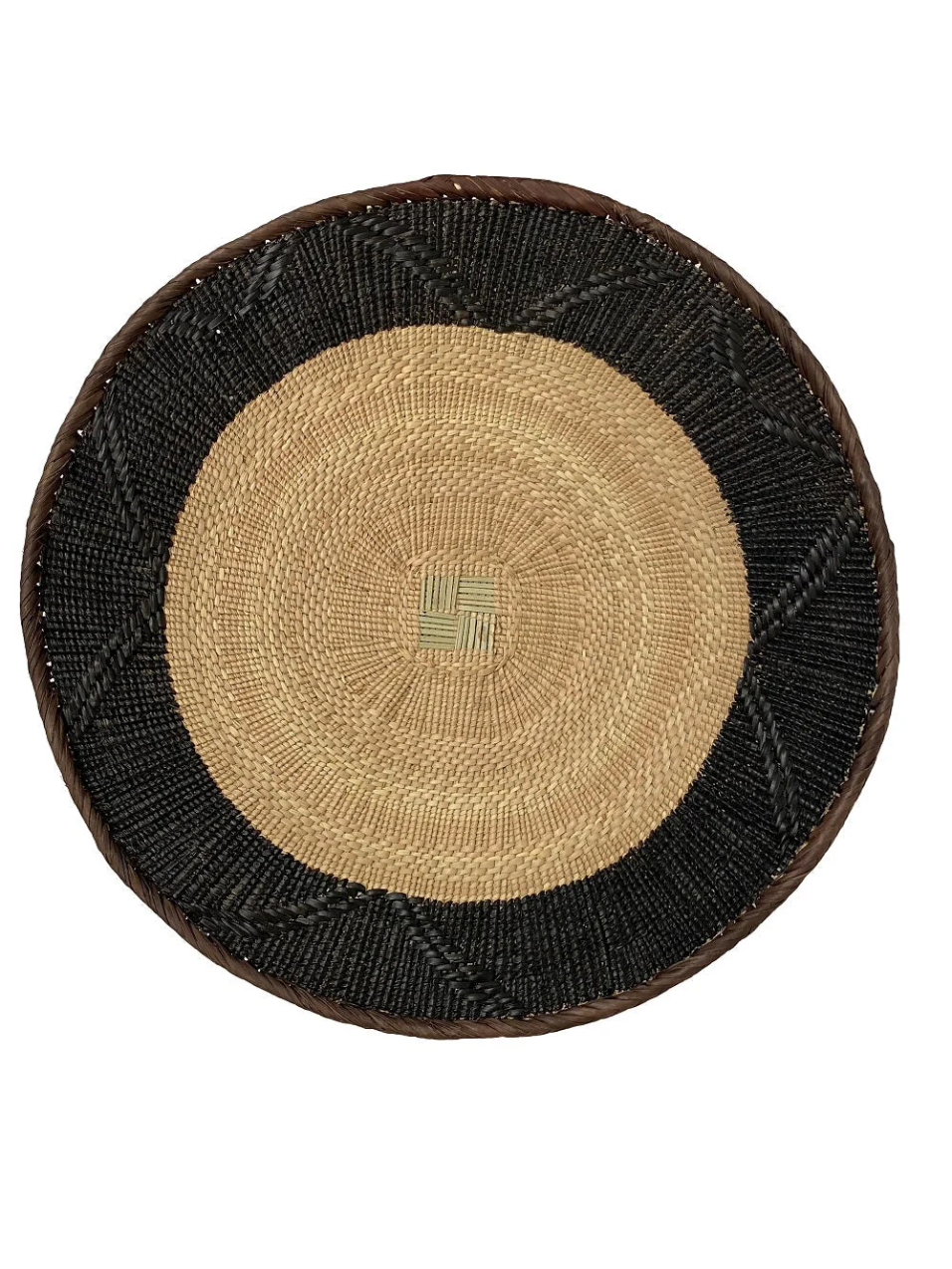 Black Painted Tonga Basket 01