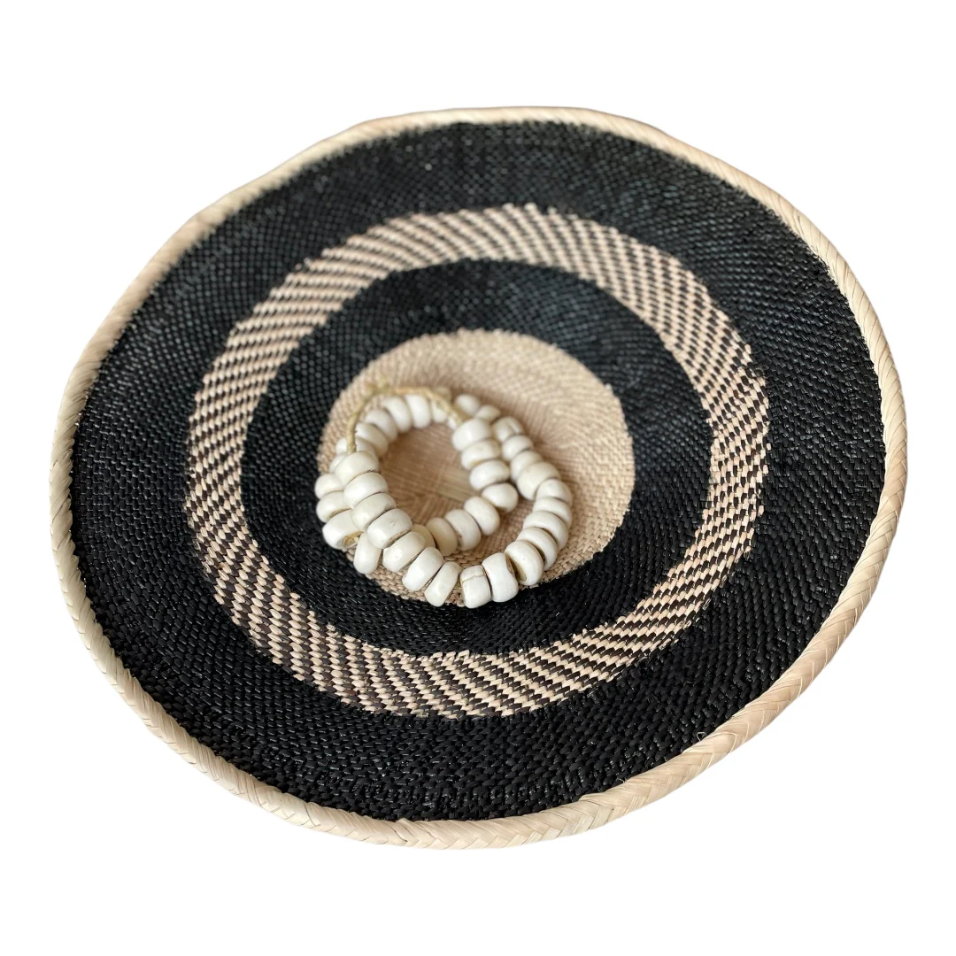 Black Painted Tonga Basket 04