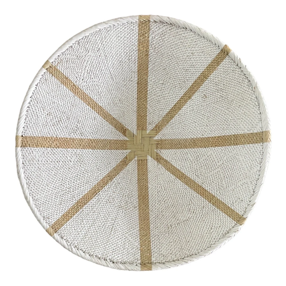 White Painted Tonga Basket 07