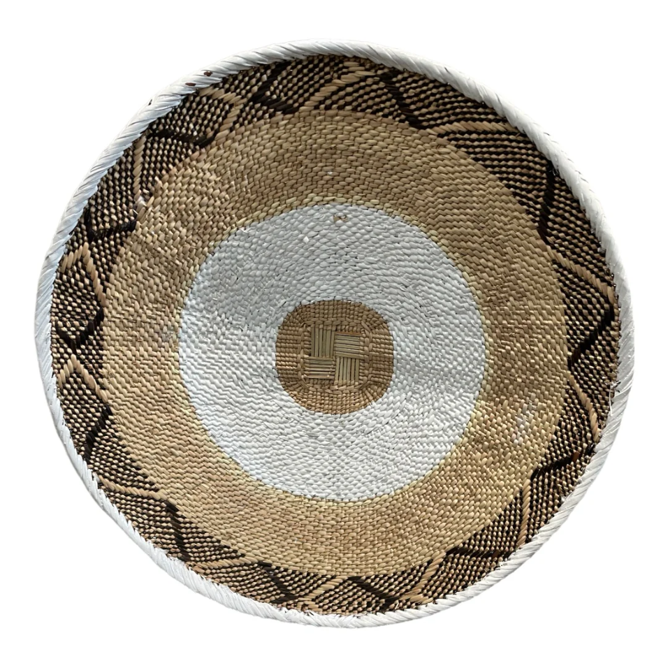 White Painted Tonga Basket 06