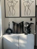 Bourem Black Mudcloth Cushion