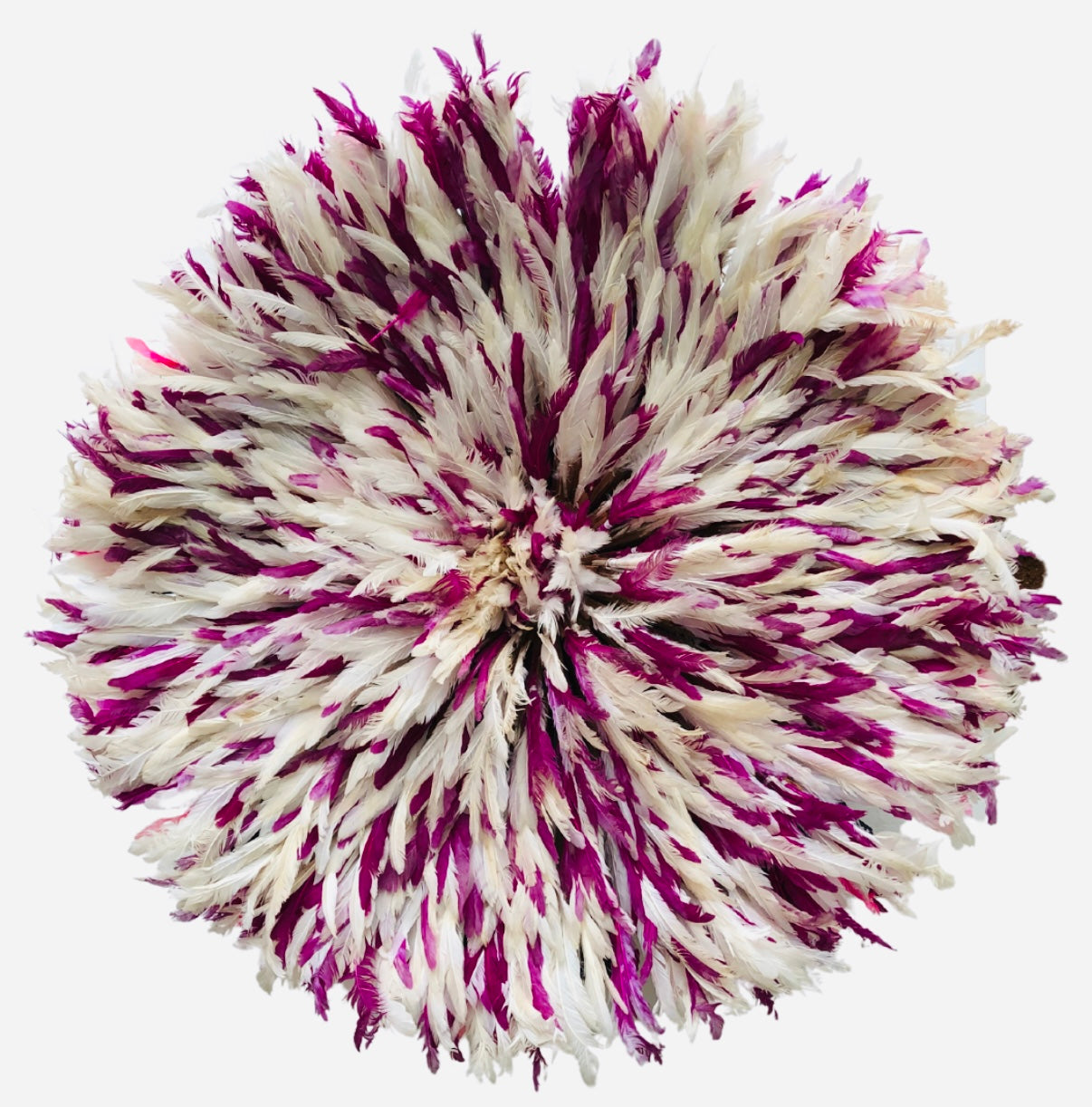 Cameroon Juju Hat Purple & White
