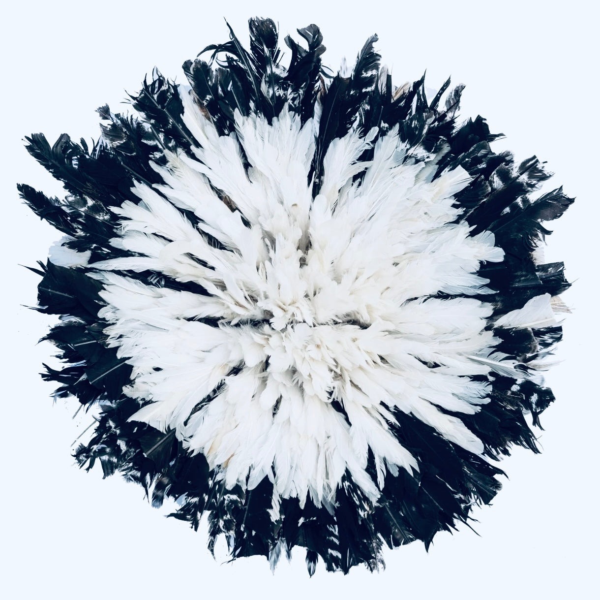Cameroon Juju Hat White Black Edge