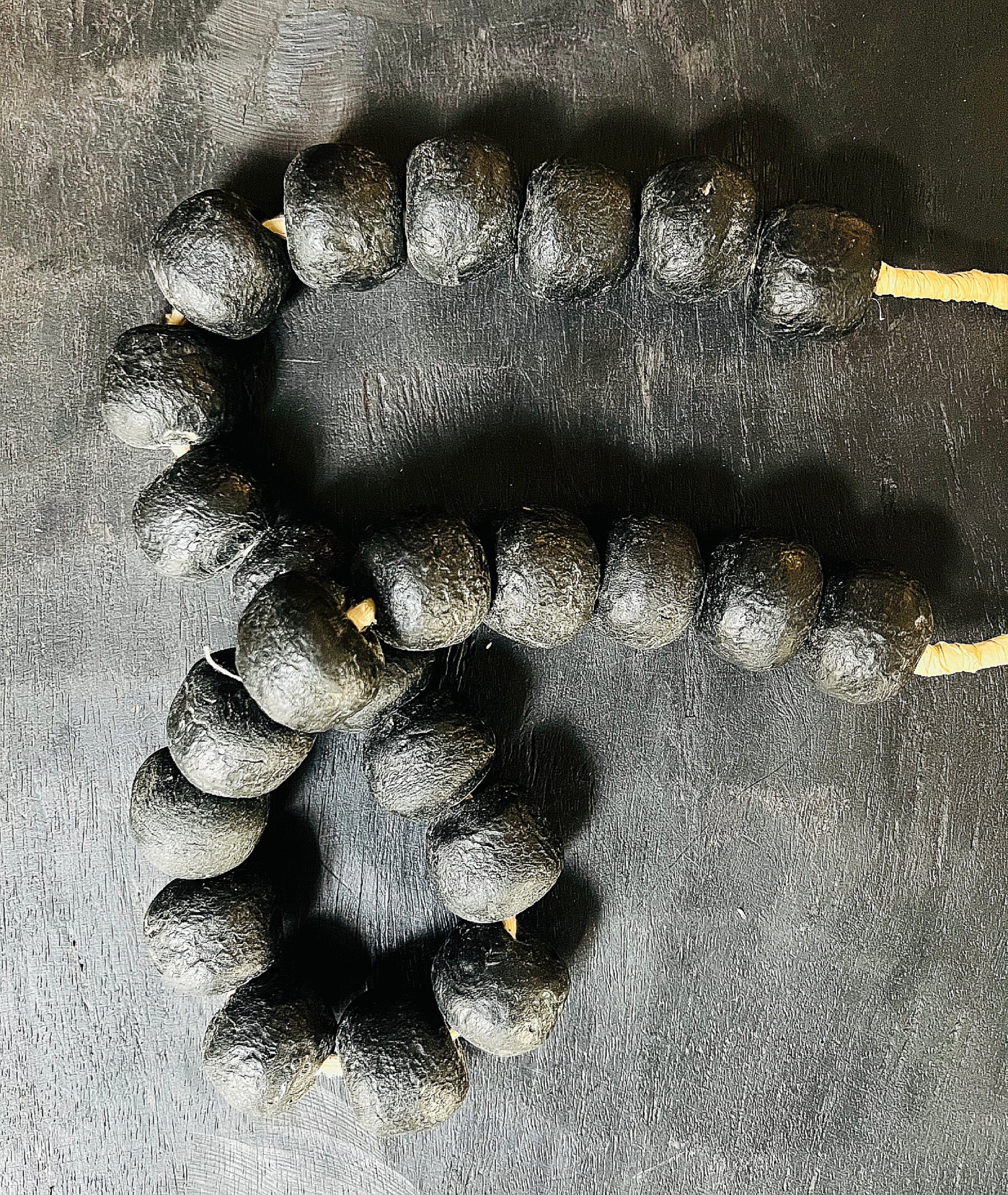 Black Jumbo Glass Necklace