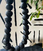 Black Jumbo Glass Necklace