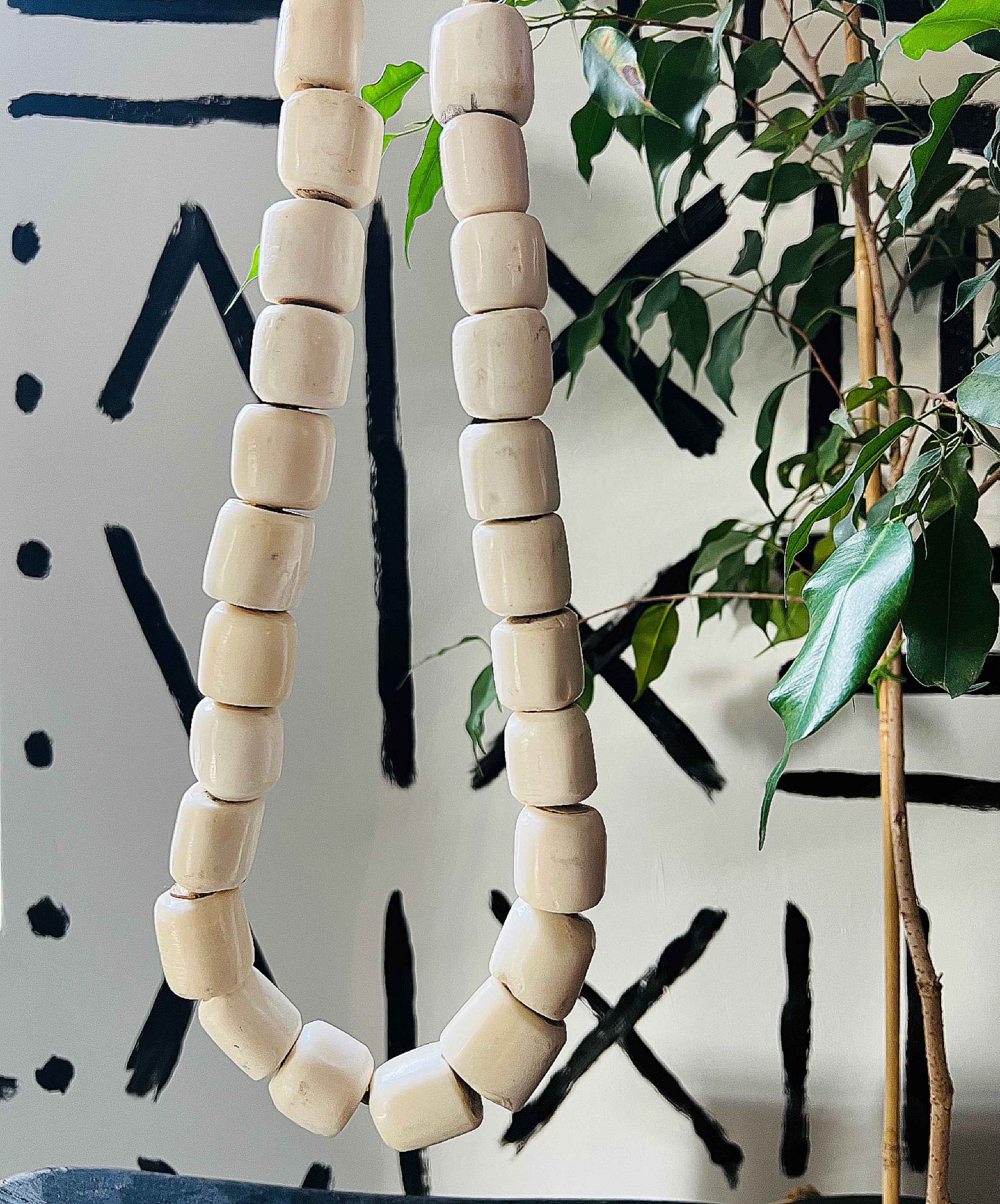 Large Camel Bone Necklace – Studio Bogolanfini