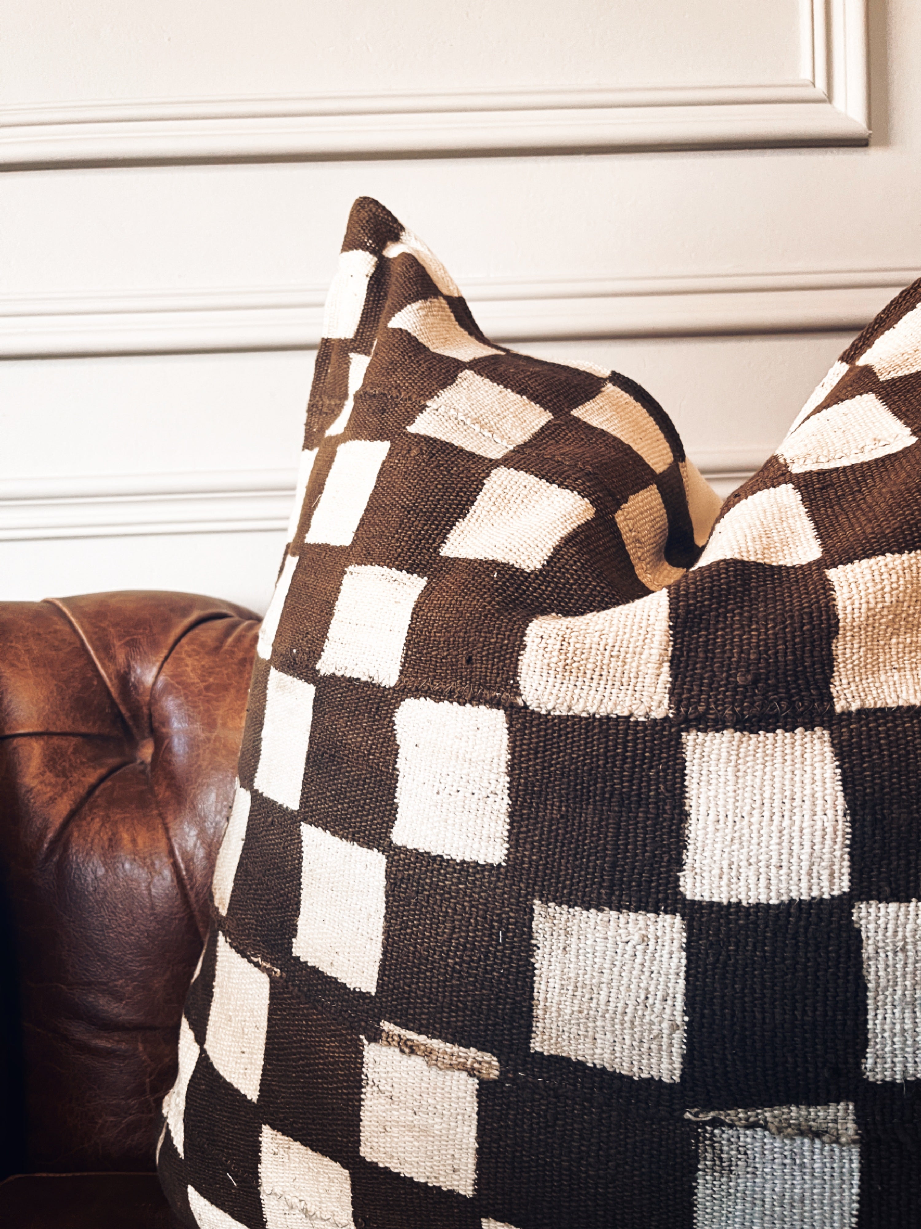 Markala Bronze Mudcloth Cushion
