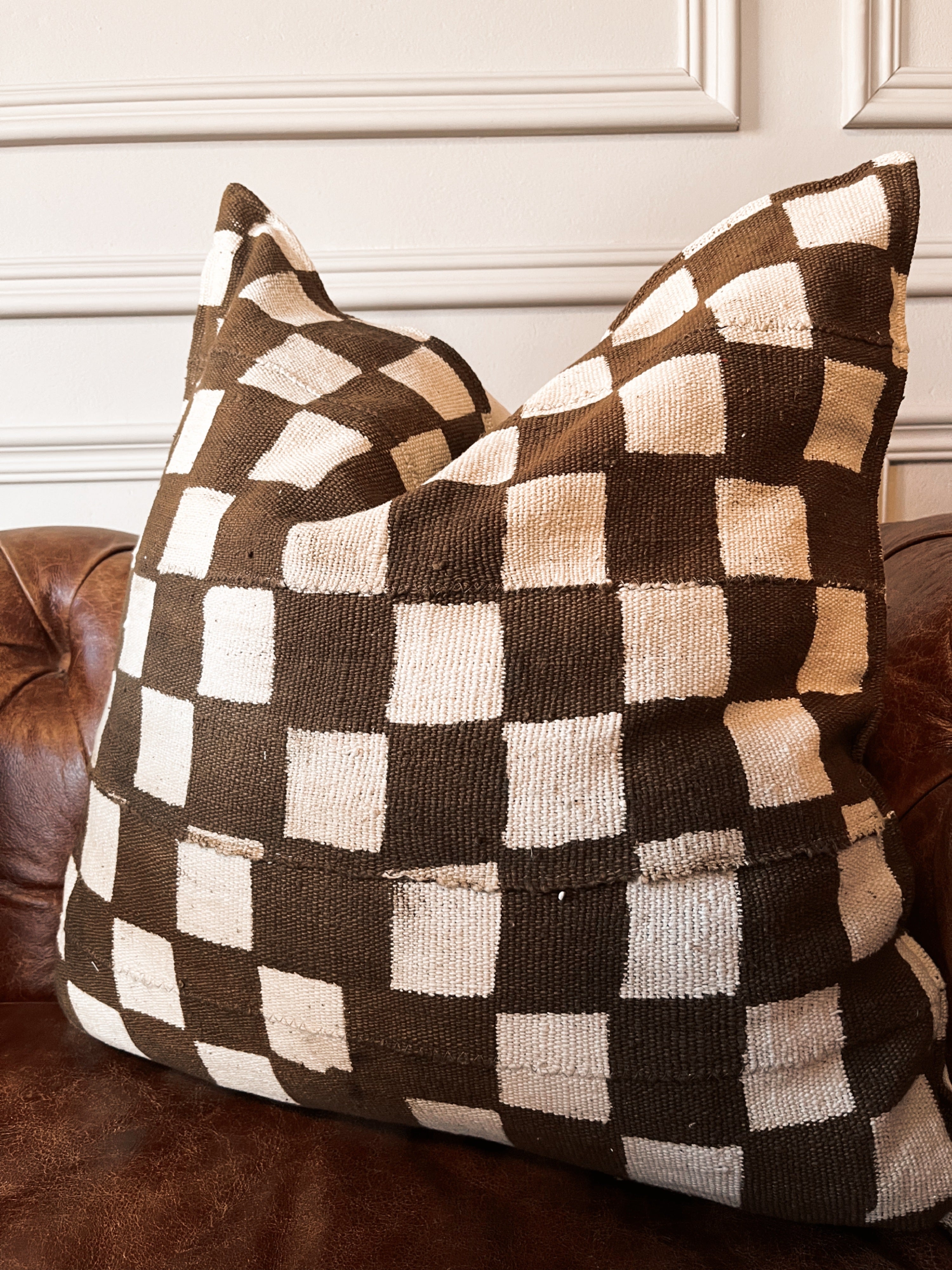 Markala Bronze Mudcloth Cushion