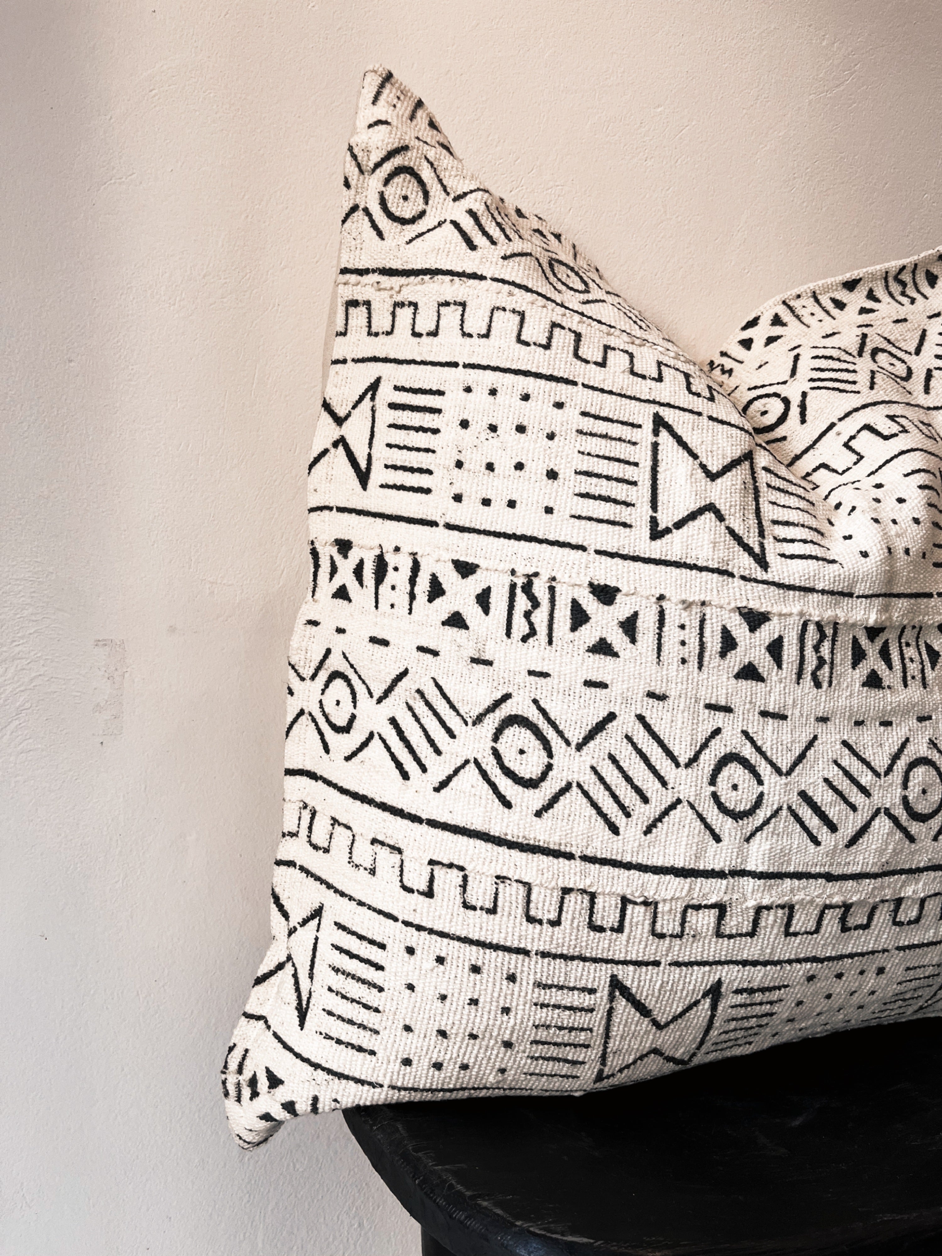 Kati Cream Mudcloth Cushion