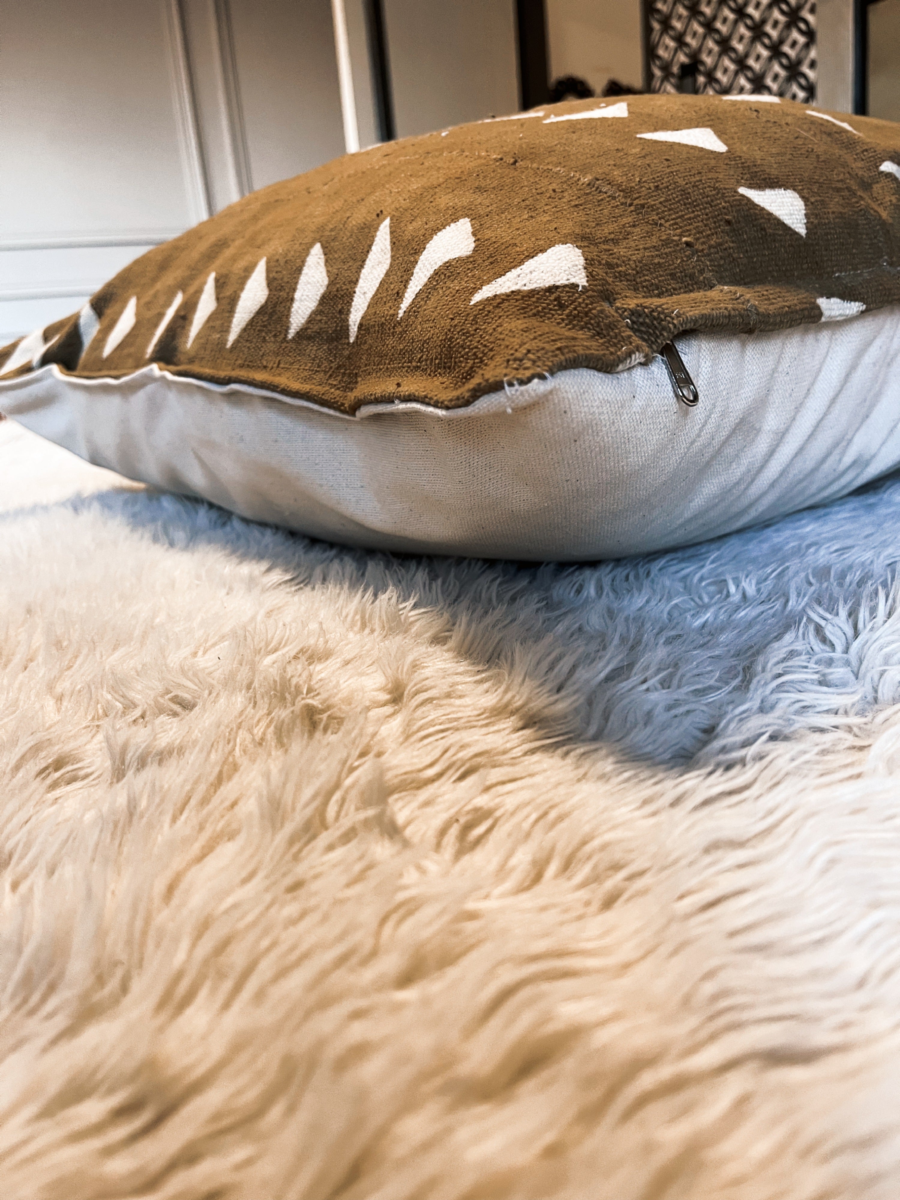 Tonka Bronze Mudcloth Cushion