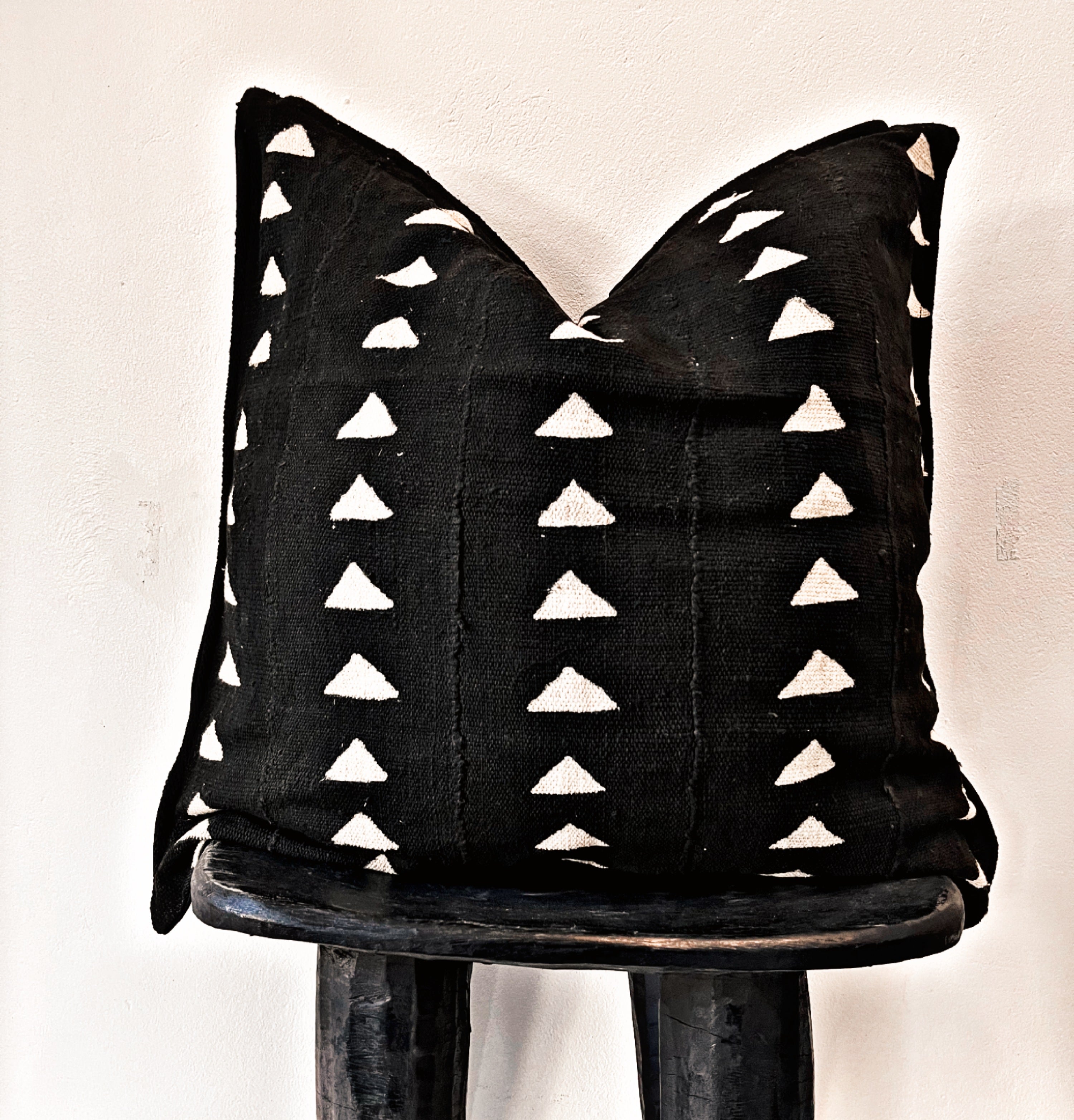 Tonka Black Mudcloth Cushion