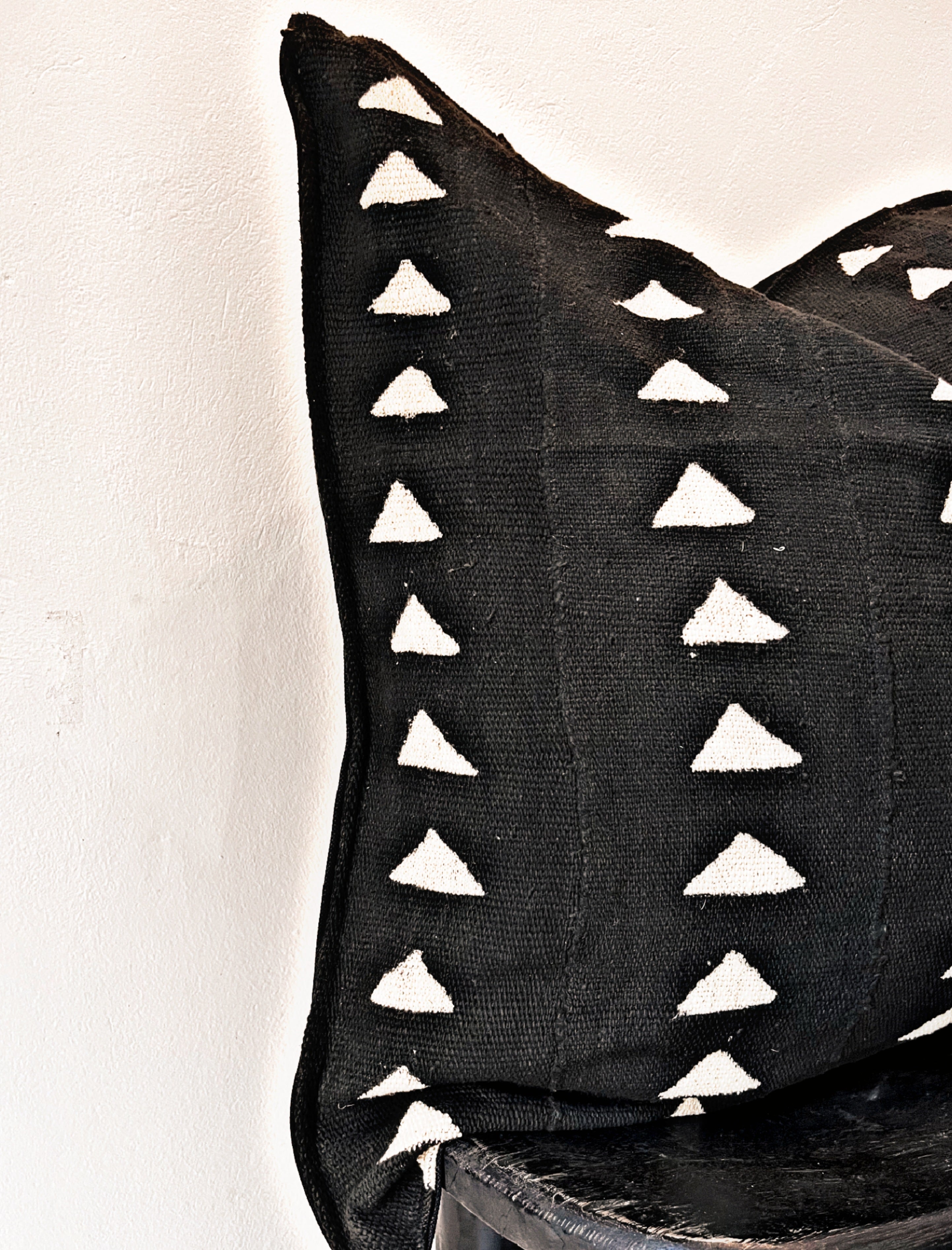 Tonka Black Mudcloth Cushion