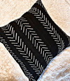 Yorosso Black Mudcloth Cushion