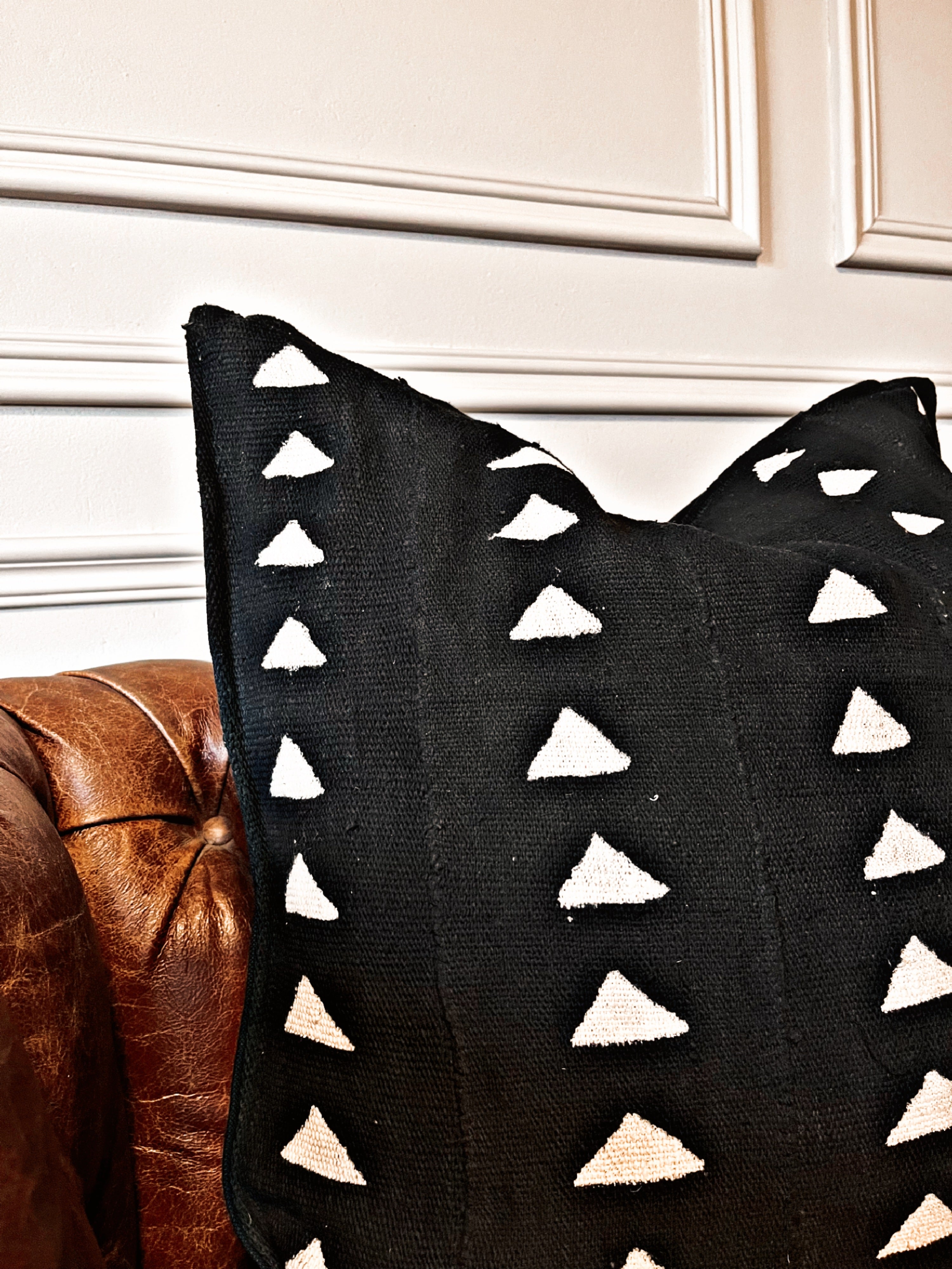 Tonka Black Mudcloth Cushion