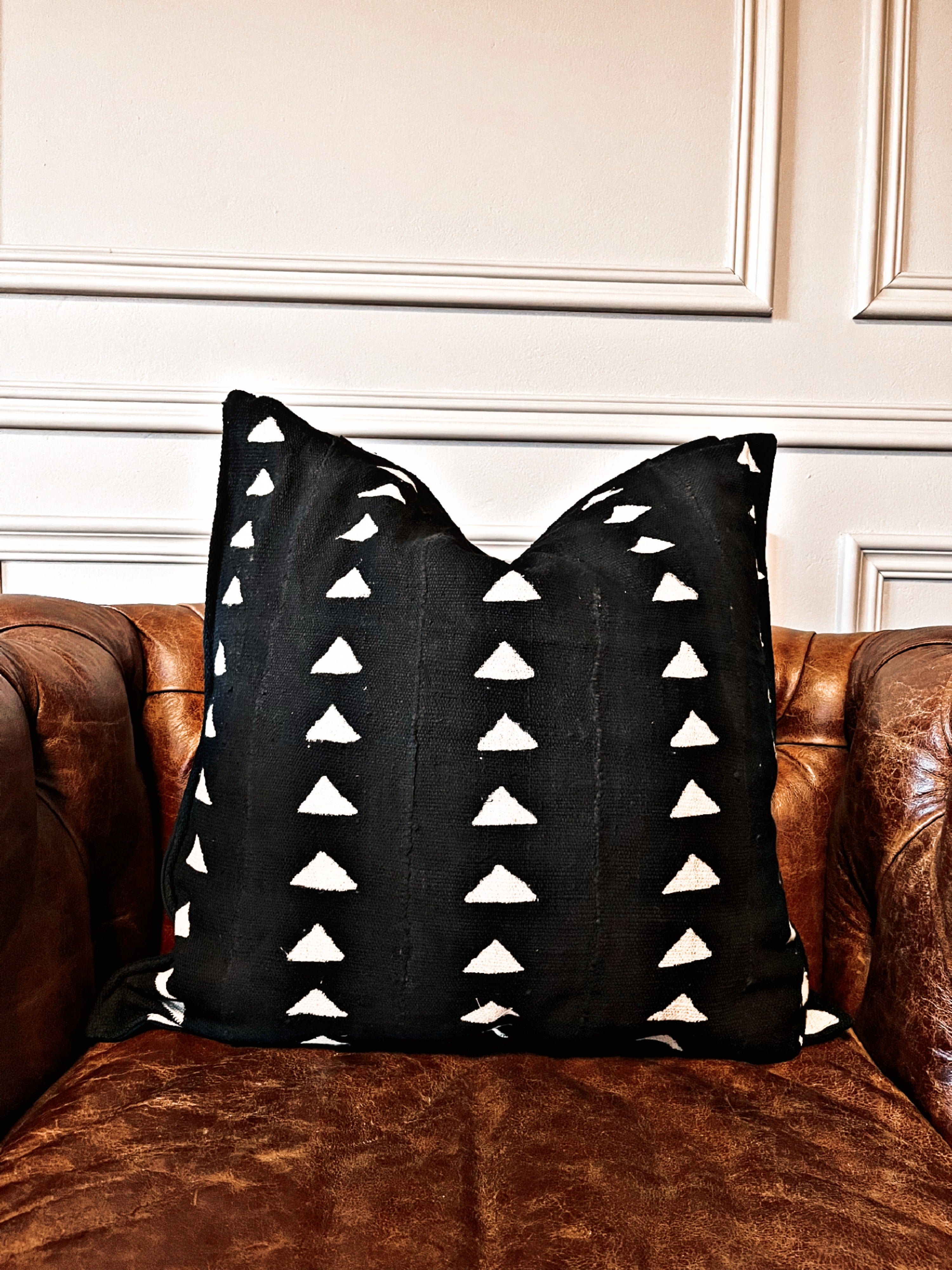 Tonka Black Mudcloth Cushion