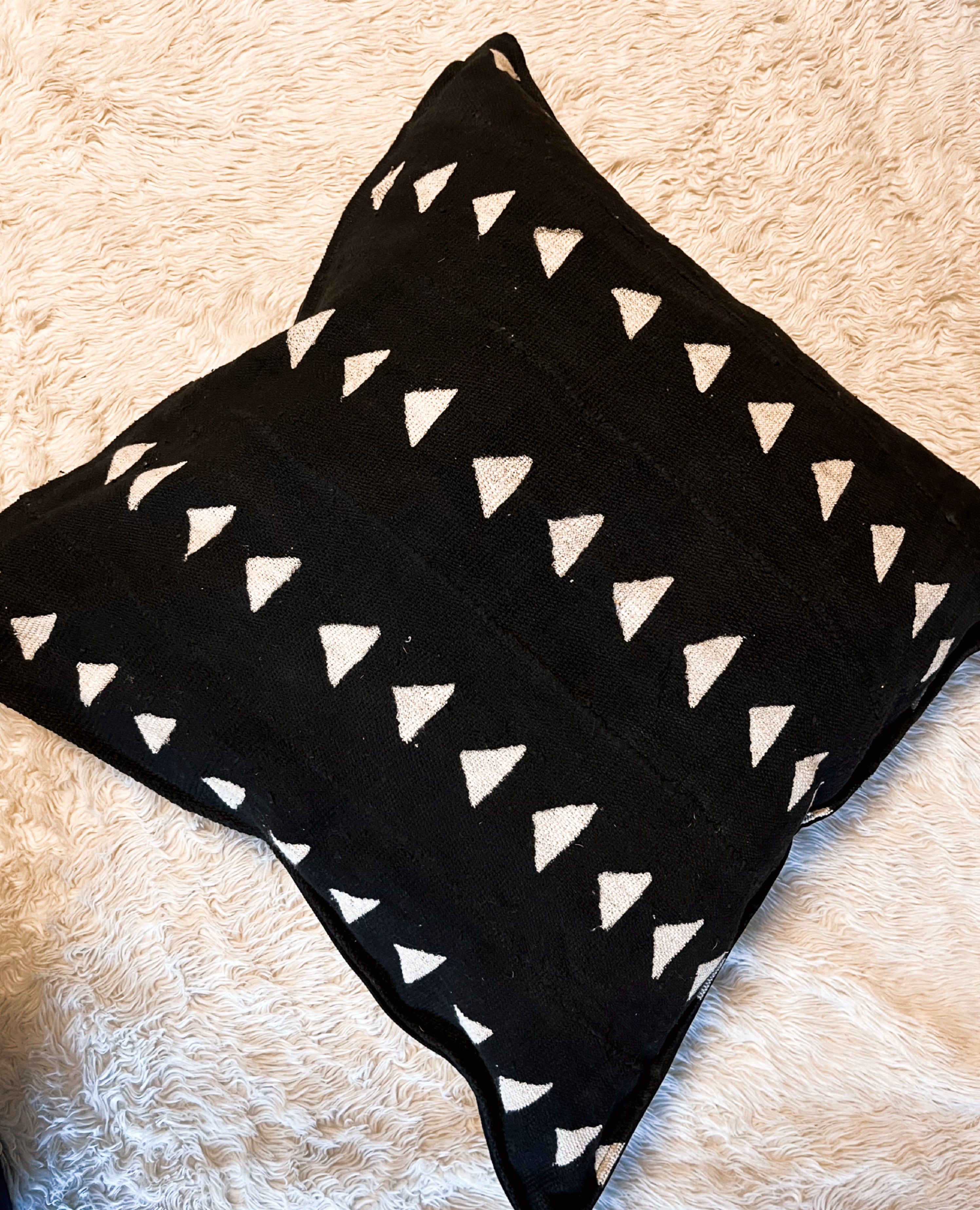 Tonka Black Mudcloth Cushion