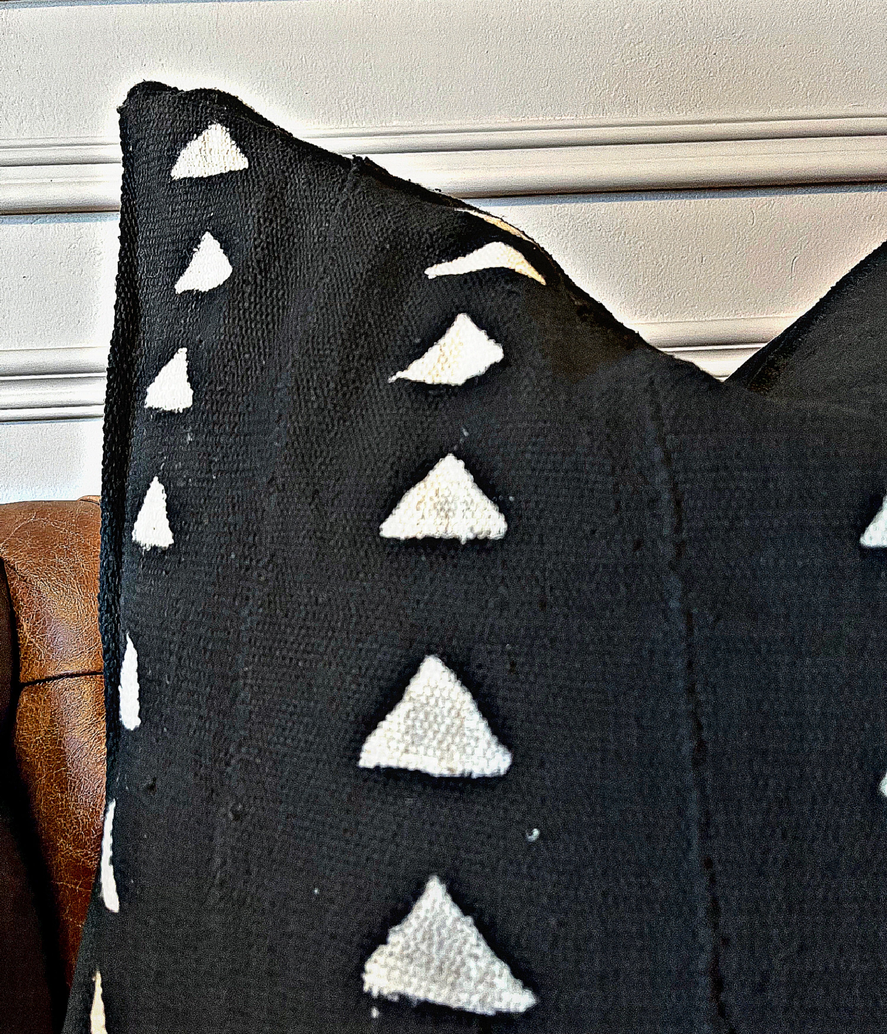 Tonka Black Mudcloth Cushion