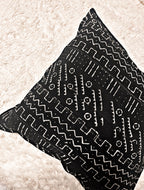 Bourem Black Mudcloth Cushion