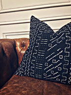 Bourem Black Mudcloth Cushion
