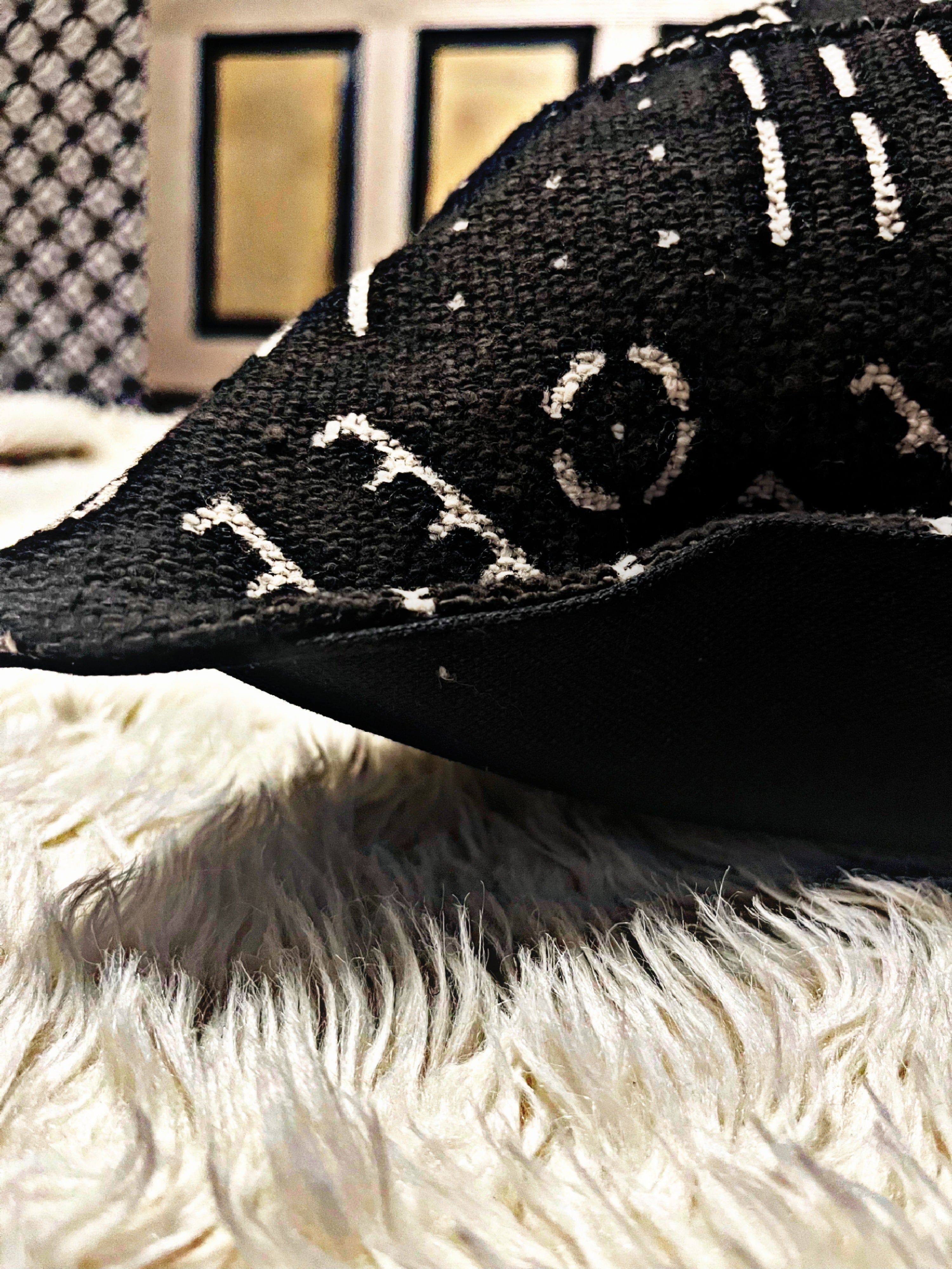Bourem Black Mudcloth Cushion