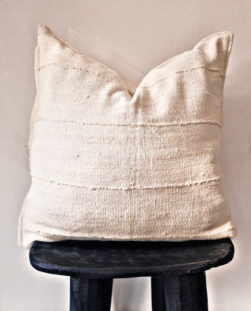 Bamako Cream Mudcloth Cushion