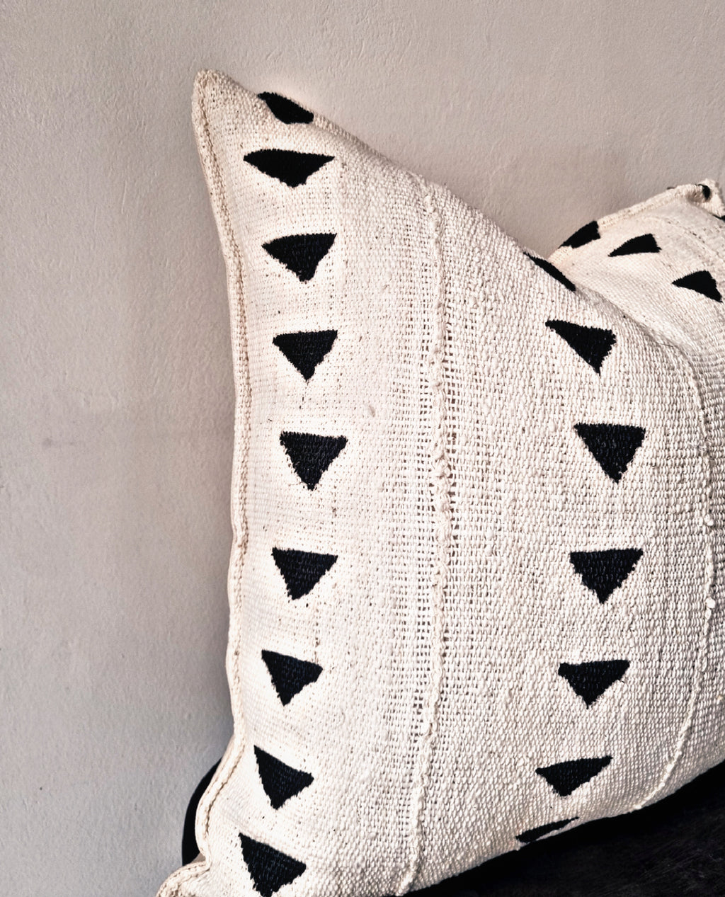 Tonka Cream Mudcloth Cushion