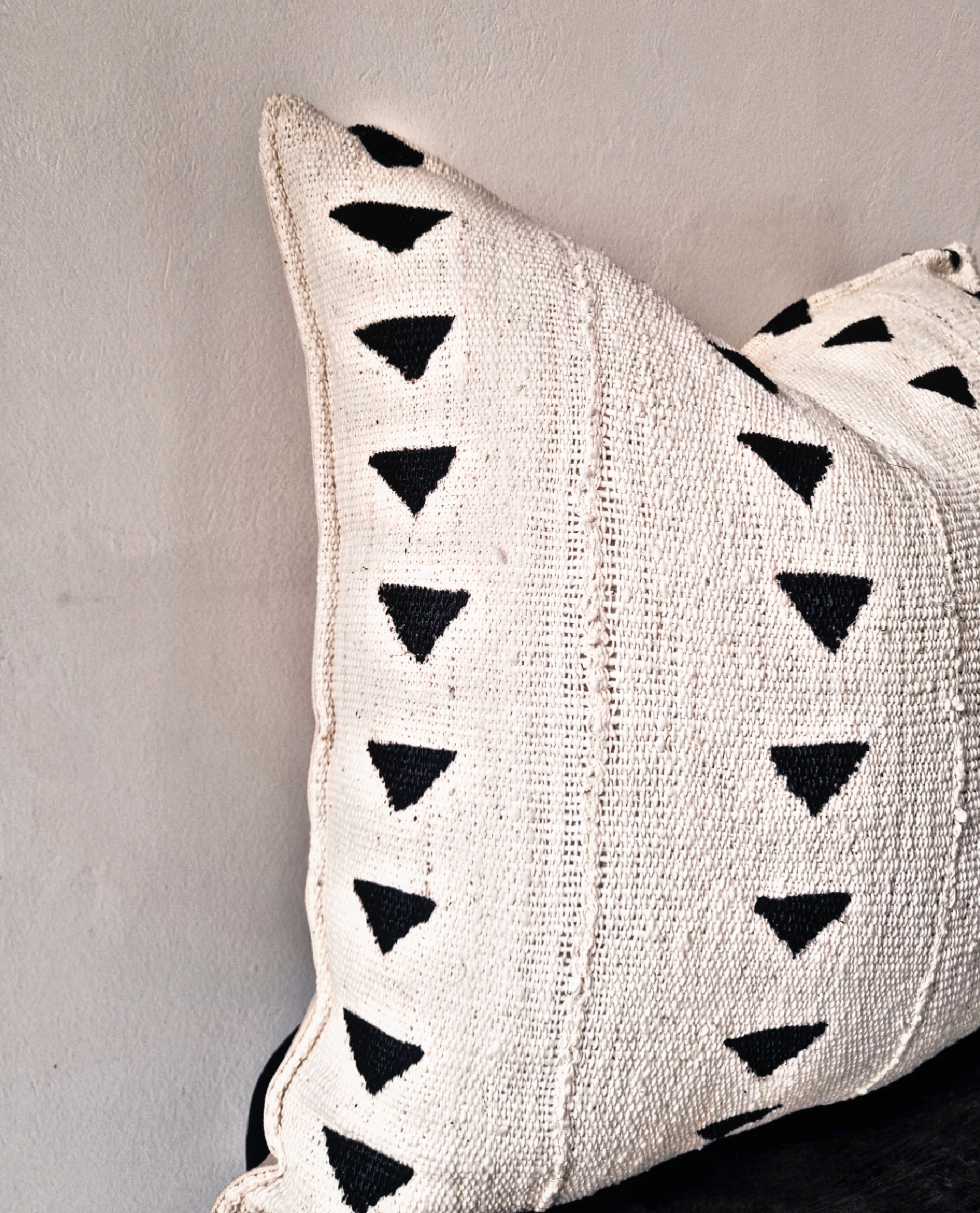 Tonka Cream Mudcloth Cushion