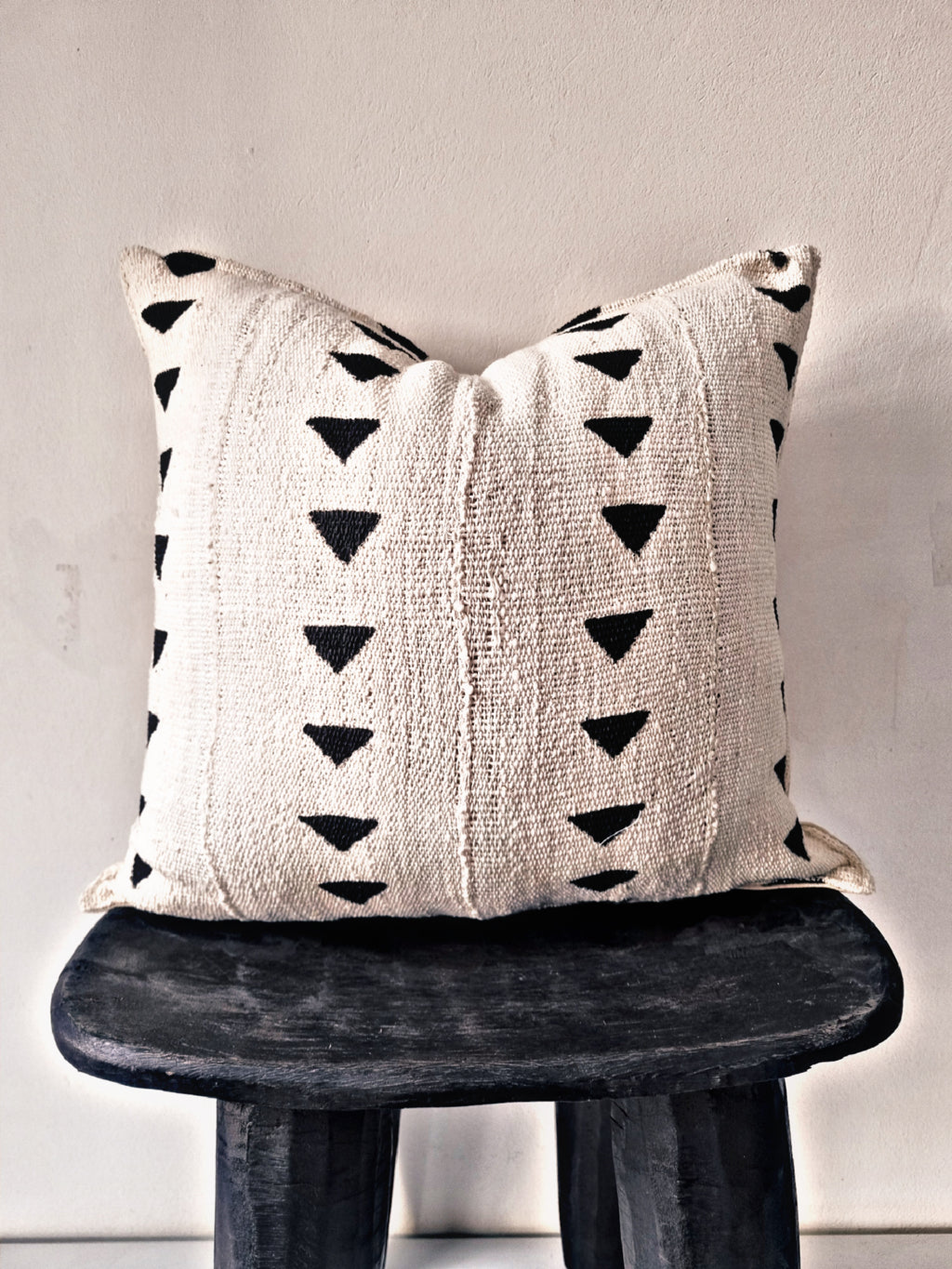 Tonka Cream Mudcloth Cushion