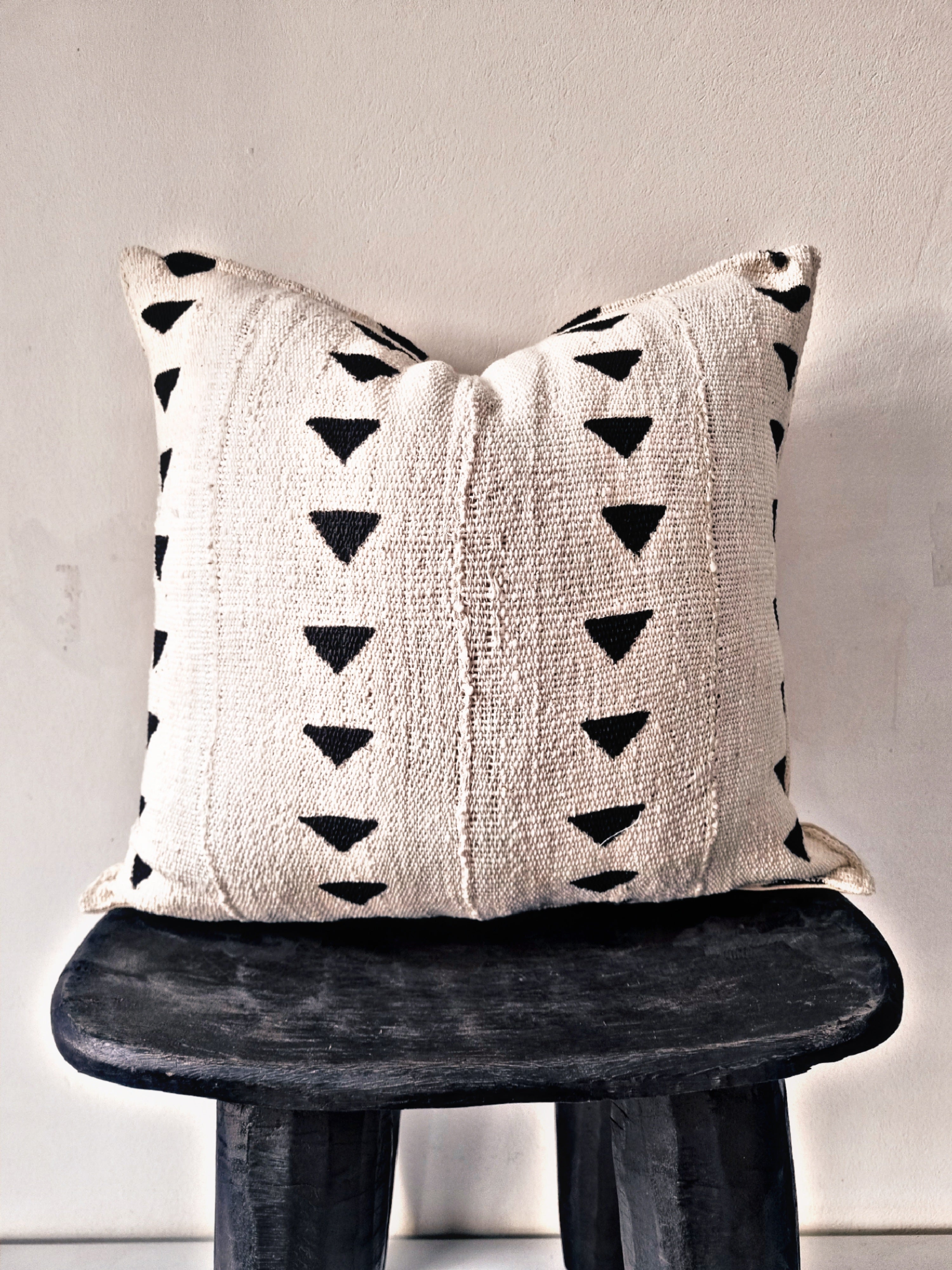 Tonka Cream Mudcloth Cushion