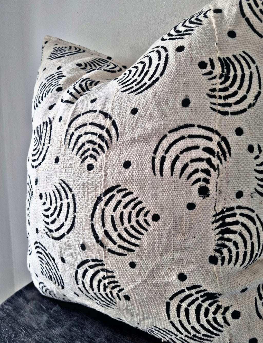 Niono Cream Mudcloth Cushion