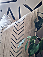Mopti Cream Mudcloth Cushion