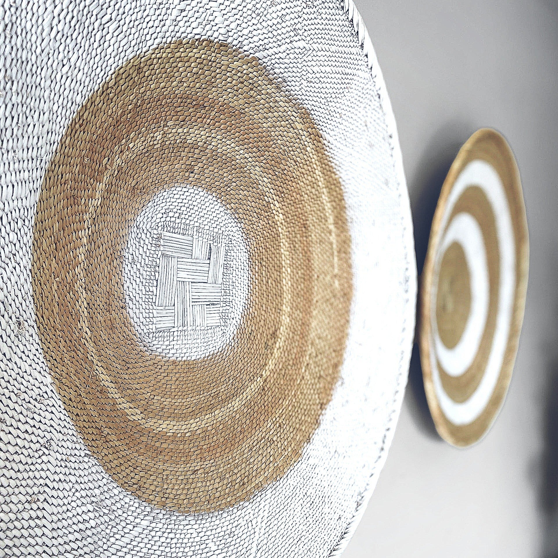 White Painted Tonga Basket 10