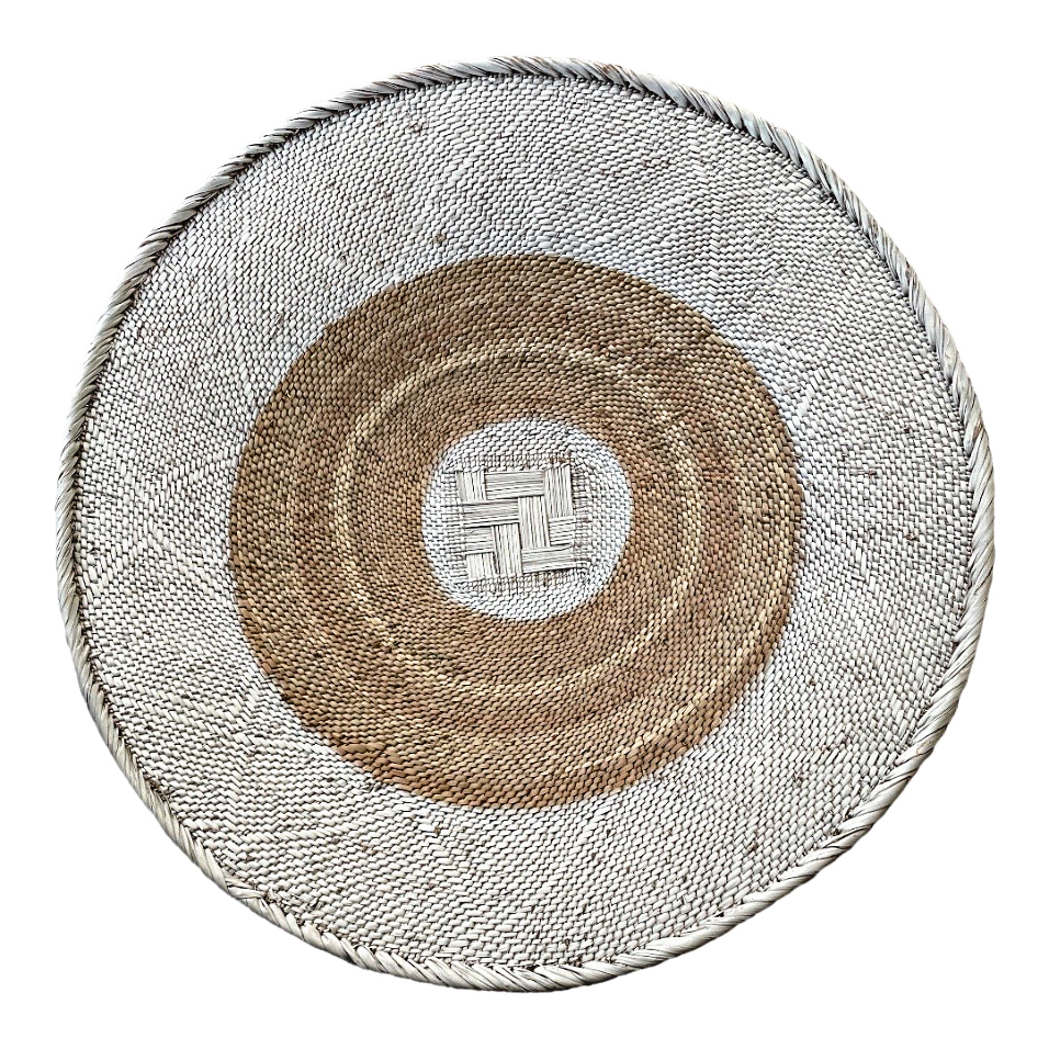 White Painted Tonga Basket 04