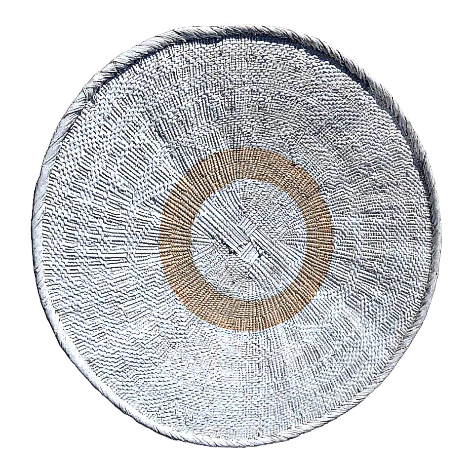 White Painted Tonga Basket 03