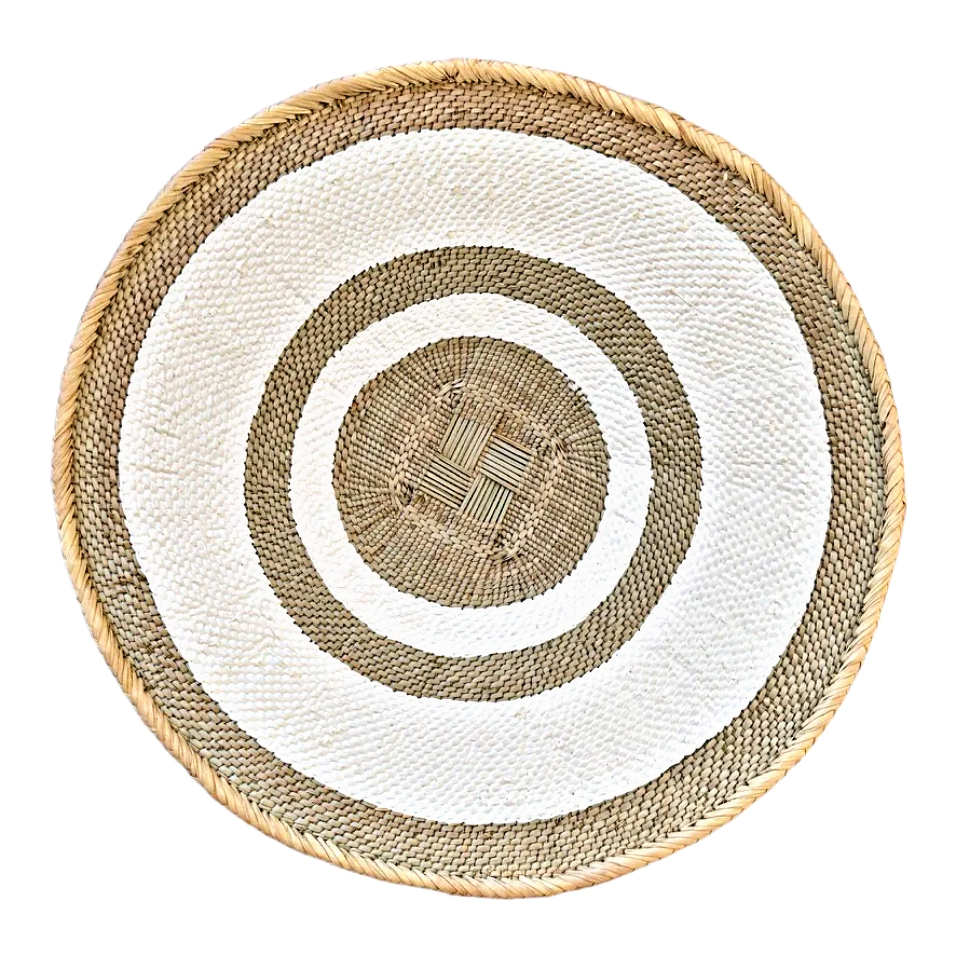 White Painted Tonga Basket 01