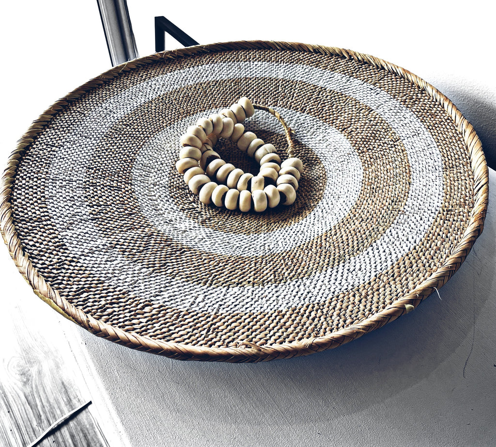 White Painted Tonga Basket 06