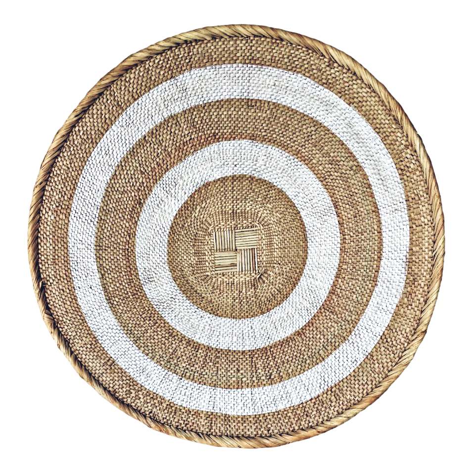 White Painted Tonga Basket 02