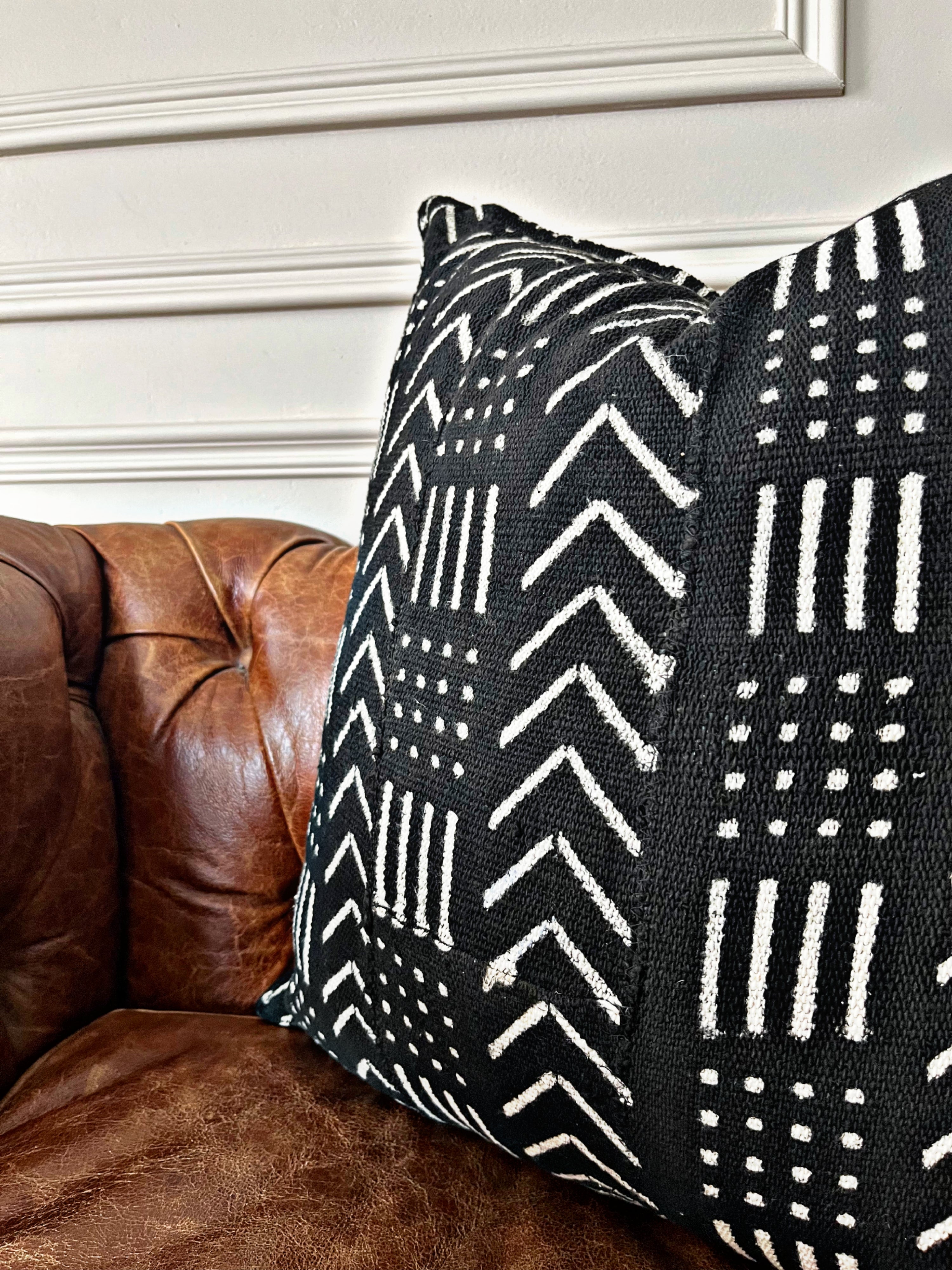 Pelengana Black Mudcloth Cushion