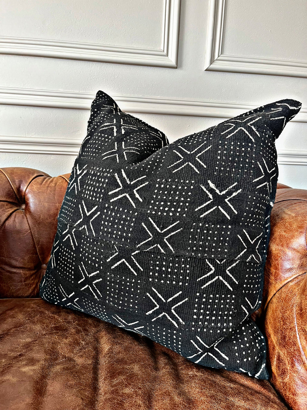 Sebekoro Black Mudcloth Cushion
