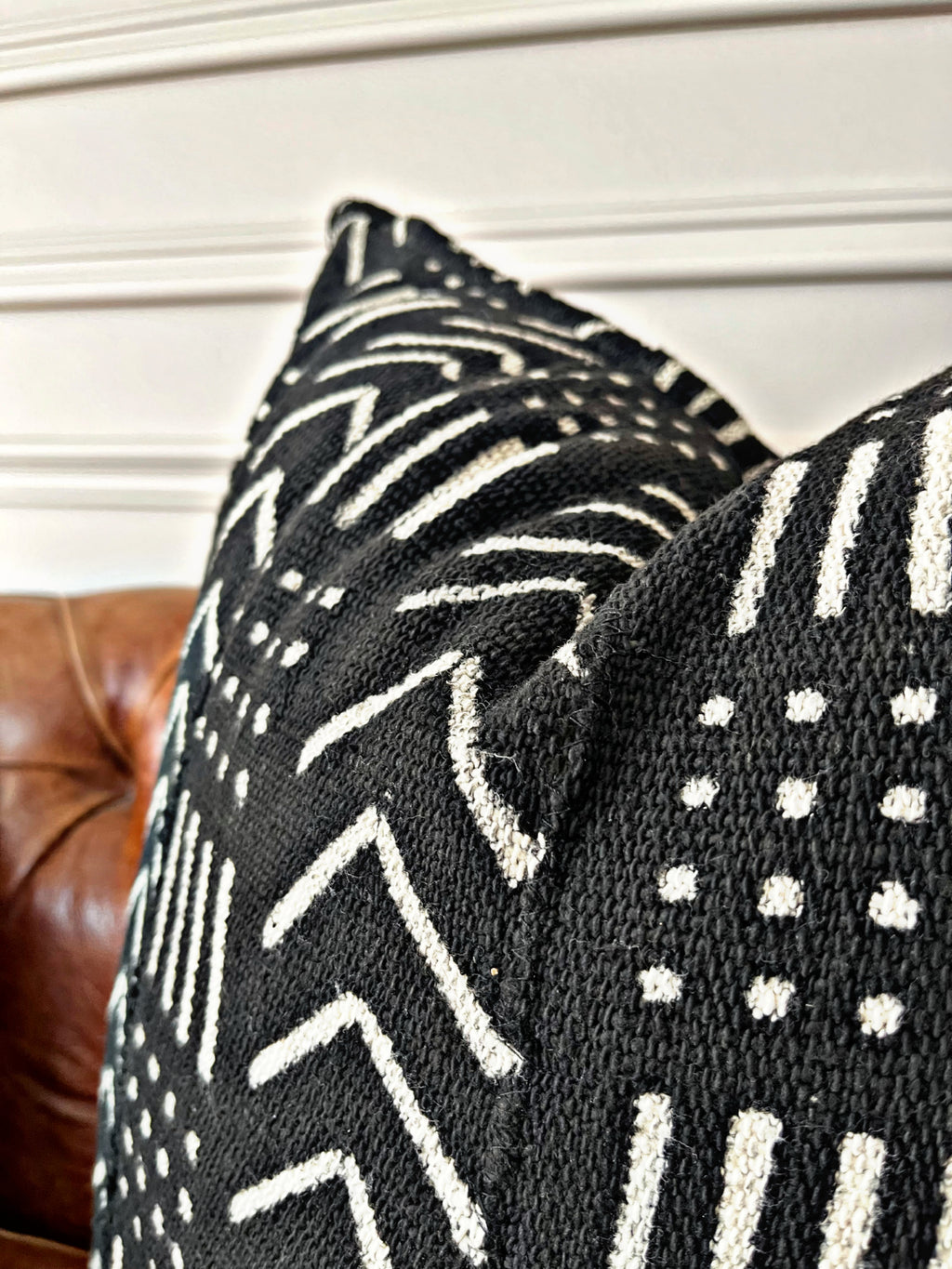 Pelengana Black Mudcloth Cushion