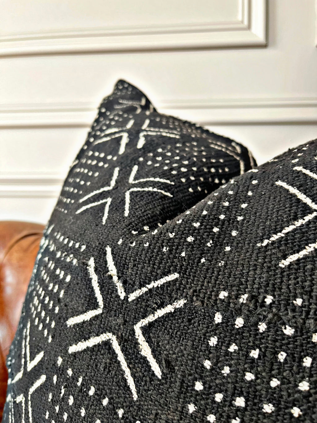 Sebekoro Black Mudcloth Cushion