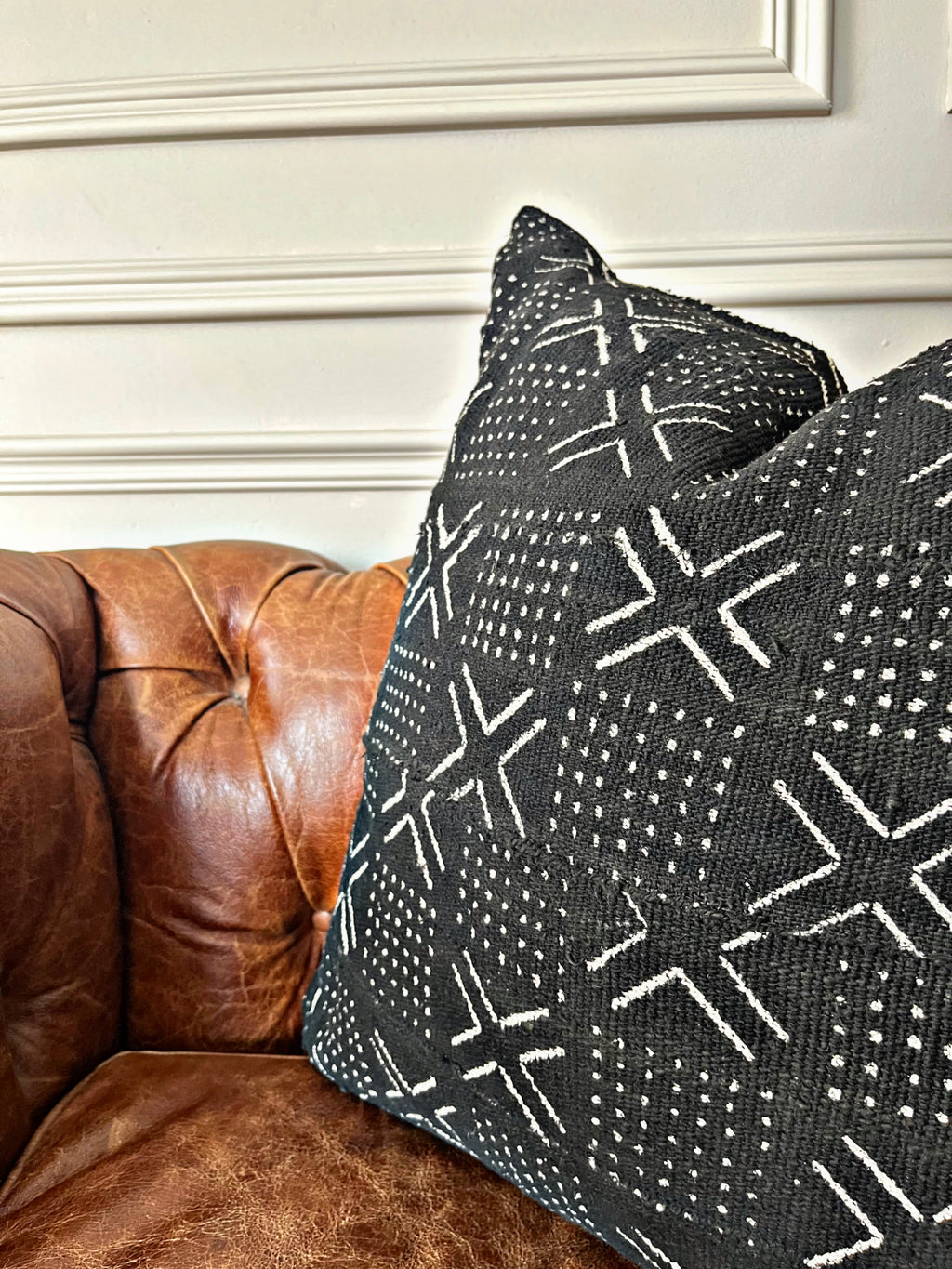 Sebekoro Black Mudcloth Cushion