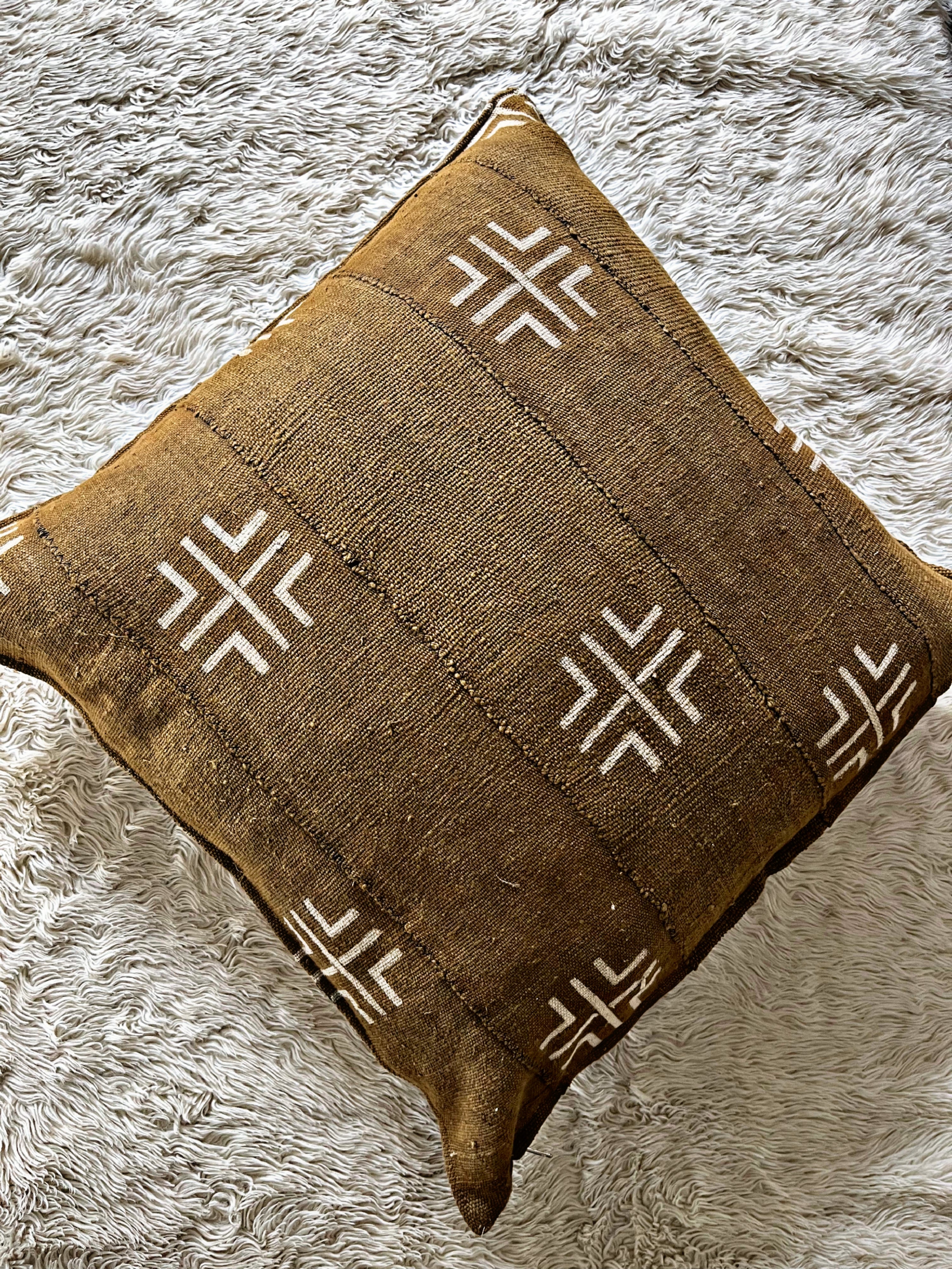 Goundam Bronze Mudcloth Cushion