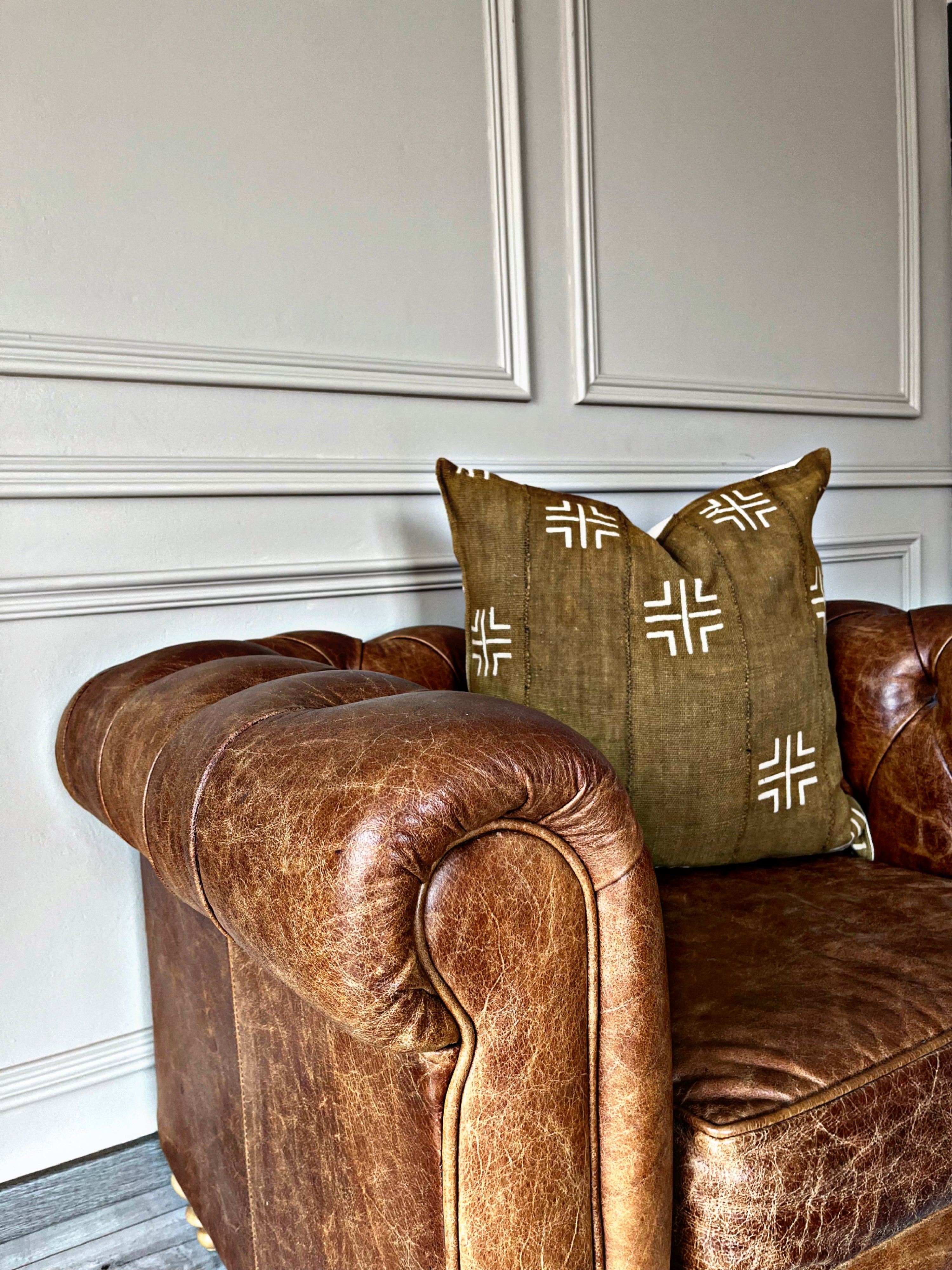 Goundam Bronze Mudcloth Cushion