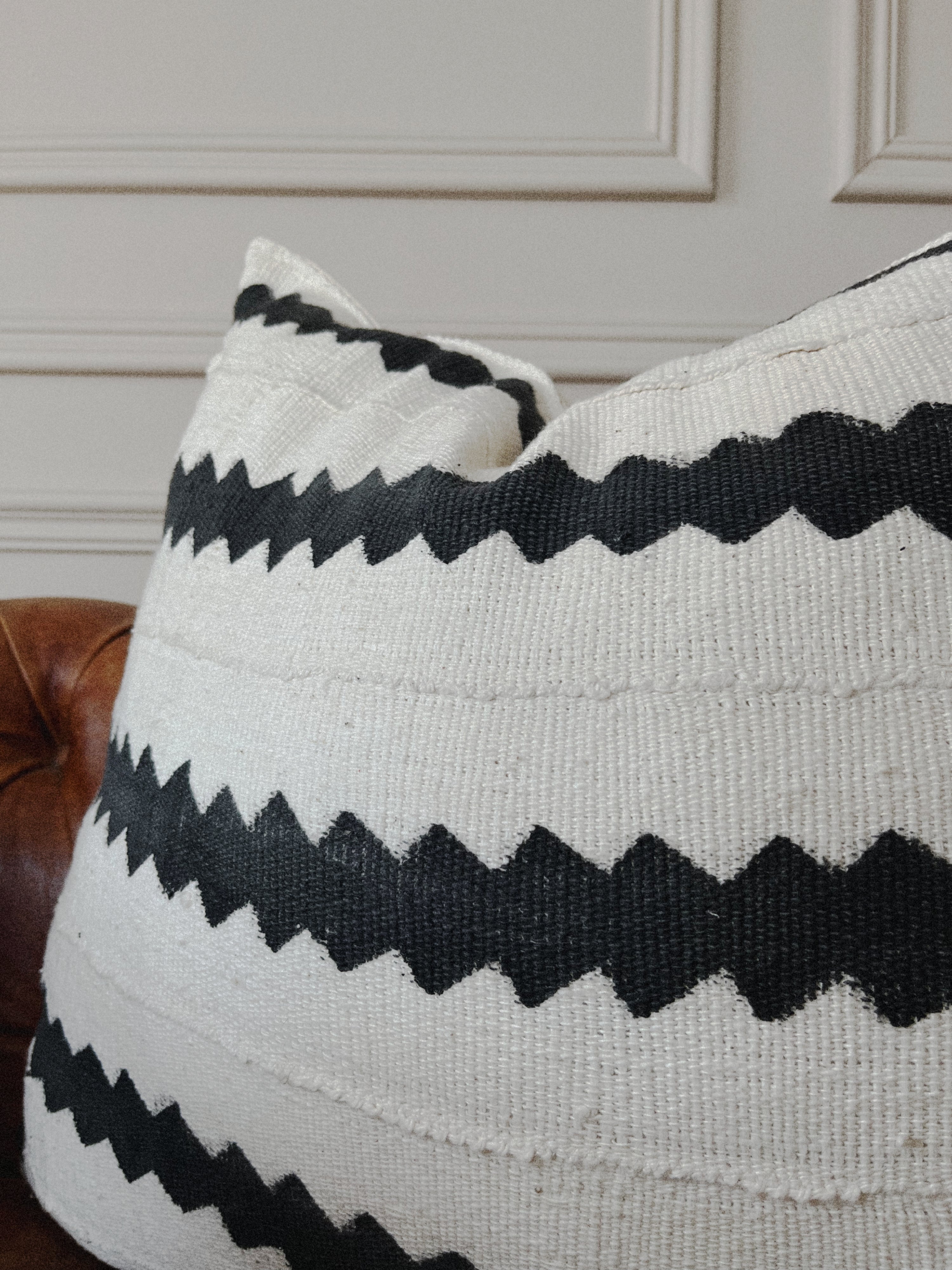 Kita Cream Mudcloth Cushion